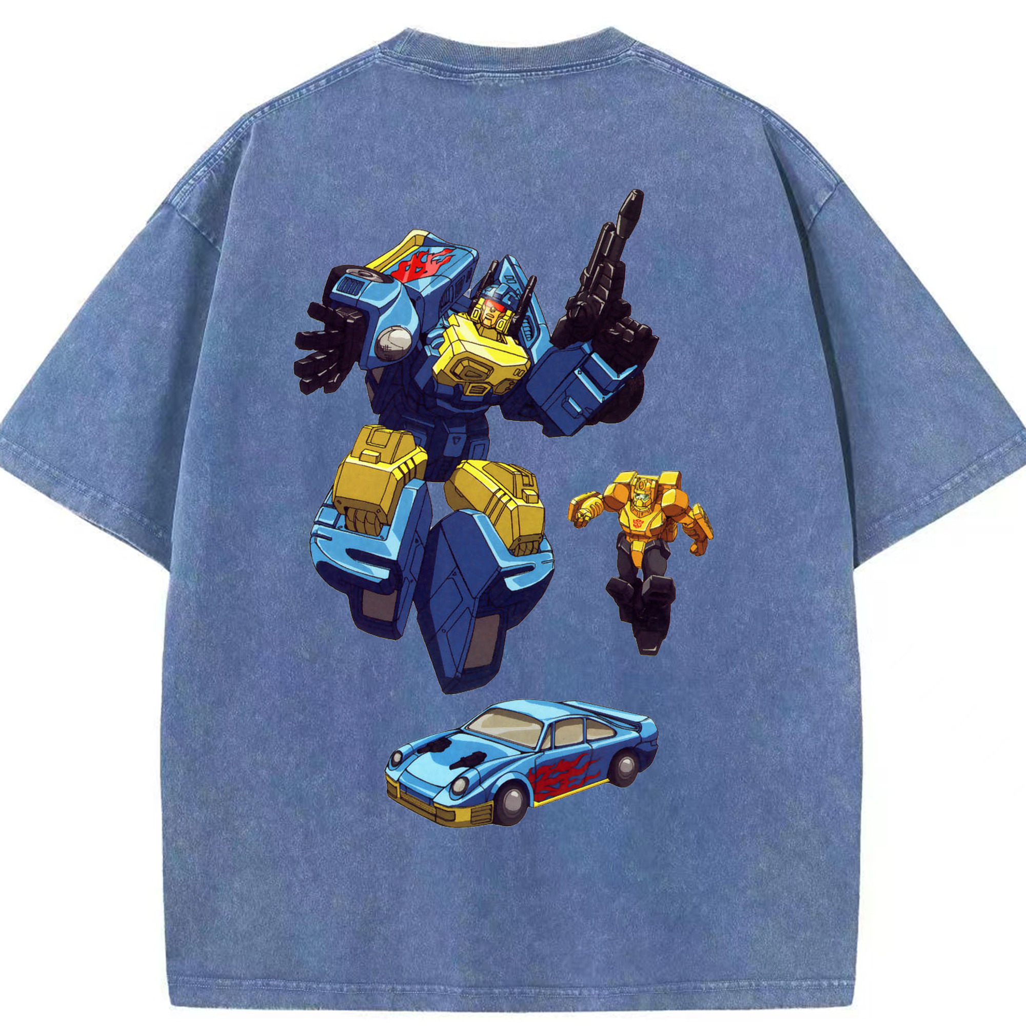 （画像用）  綿100% ヴィンテージ風 半袖Tシャツ（背面プリント）