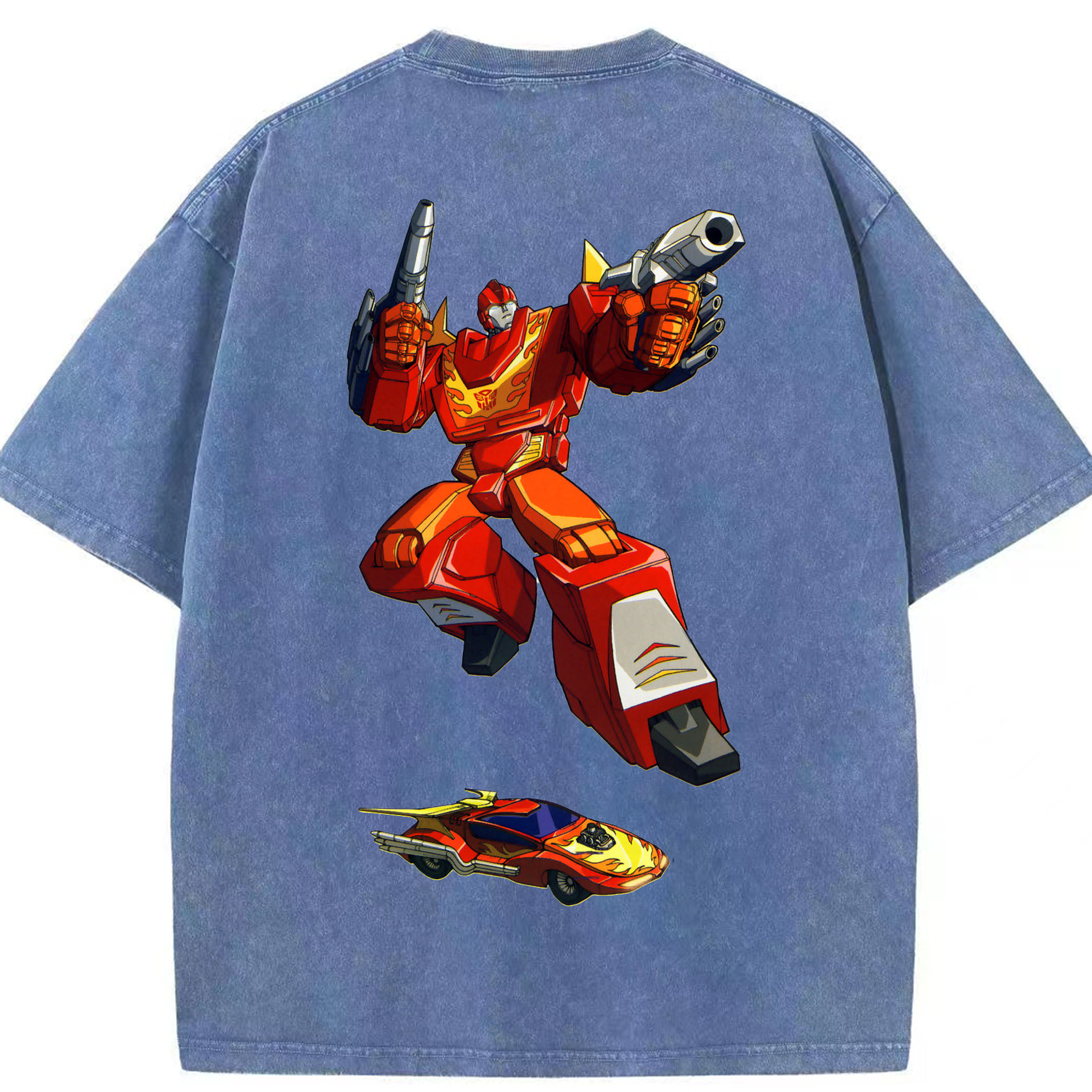 （画像用）  綿100% ヴィンテージ風 半袖Tシャツ（背面プリント）