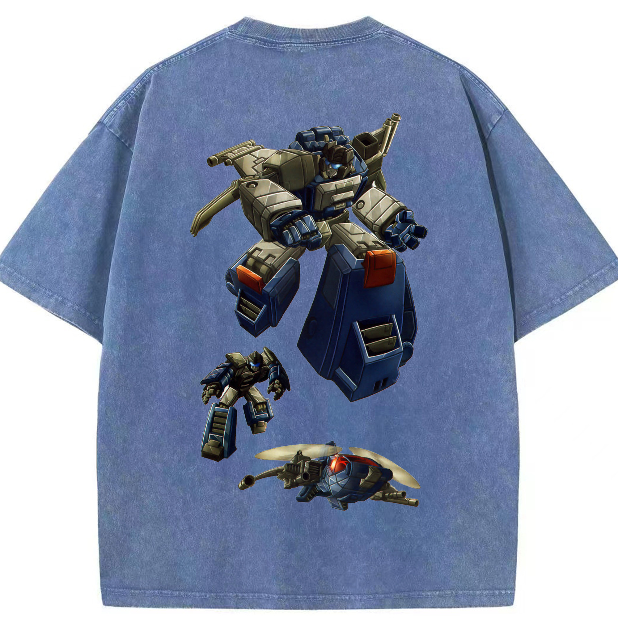 （画像用）  綿100% ヴィンテージ風 半袖Tシャツ（背面プリント）