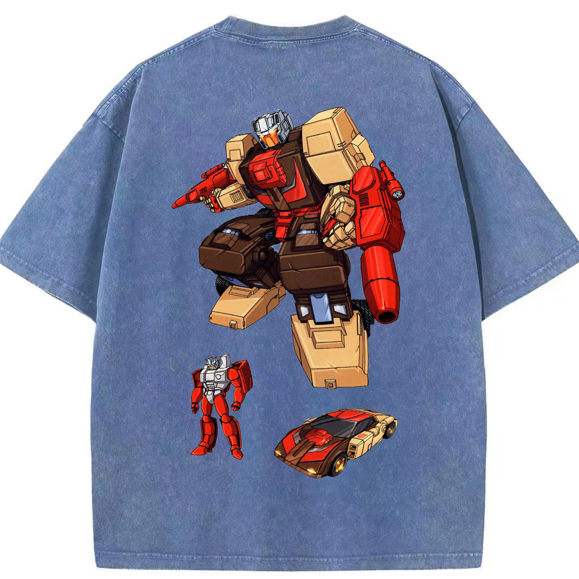 （画像用）  綿100% ヴィンテージ風 半袖Tシャツ（背面プリント）