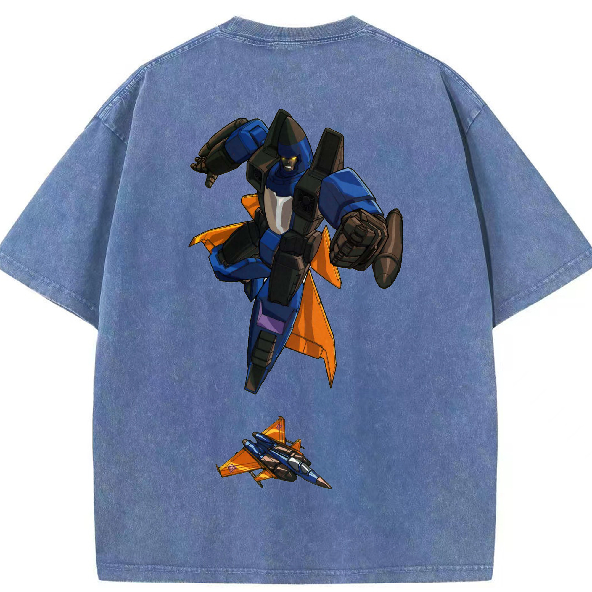 （画像用）  綿100% ヴィンテージ風 半袖Tシャツ（背面プリント）