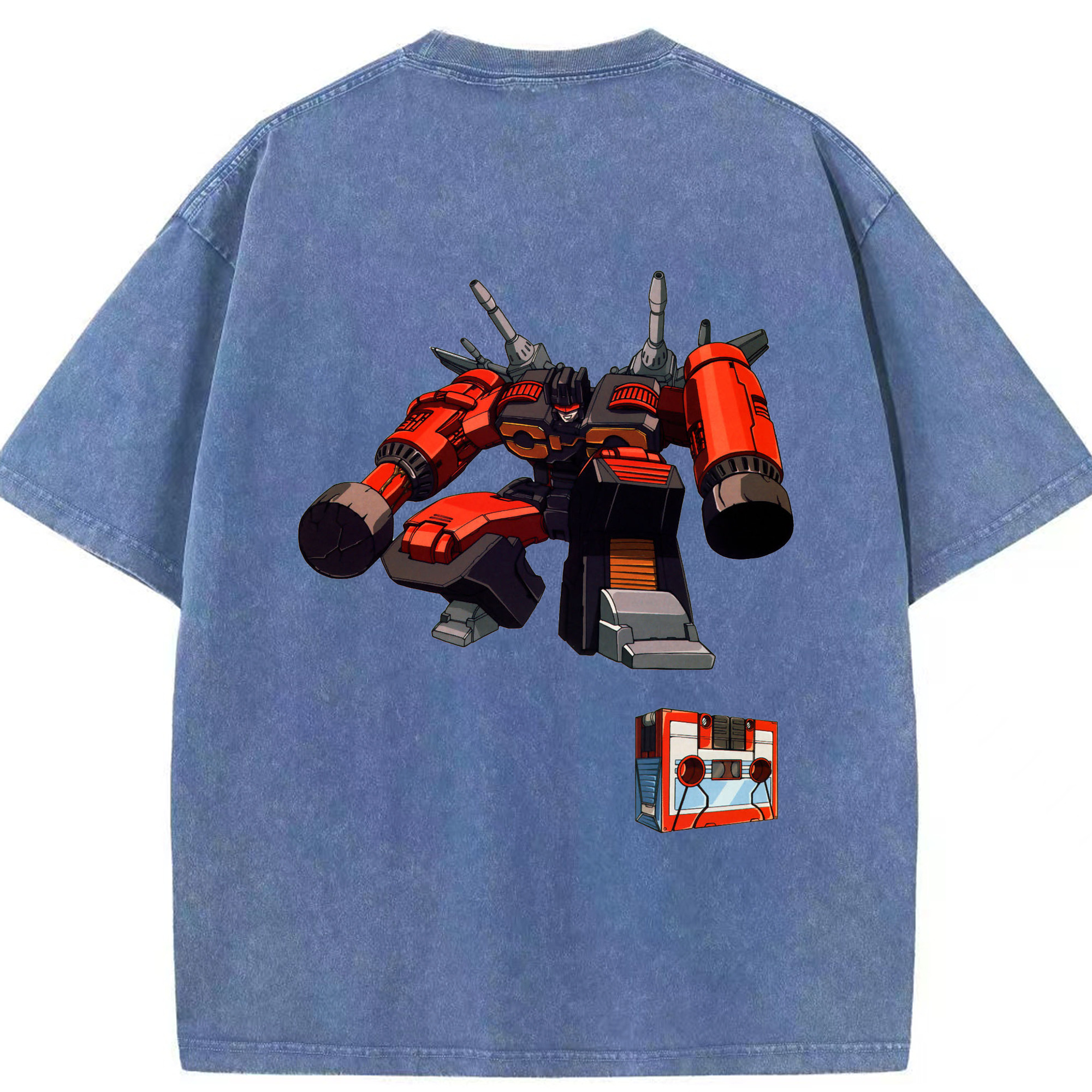 （画像用）  綿100% ヴィンテージ風 半袖Tシャツ（背面プリント）