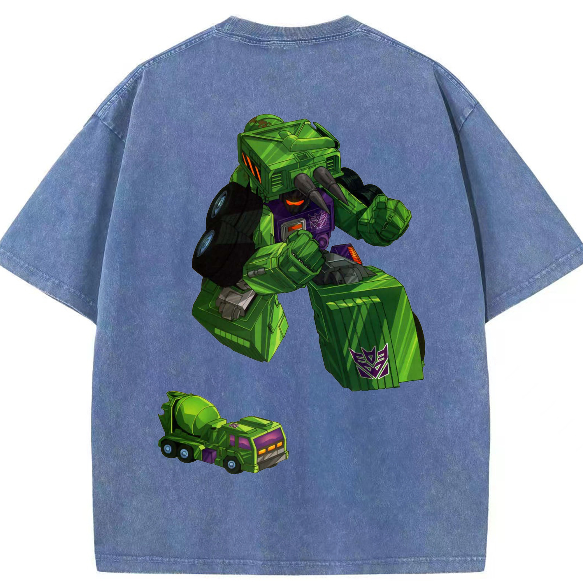 （画像用）  綿100% ヴィンテージ風 半袖Tシャツ（背面プリント）