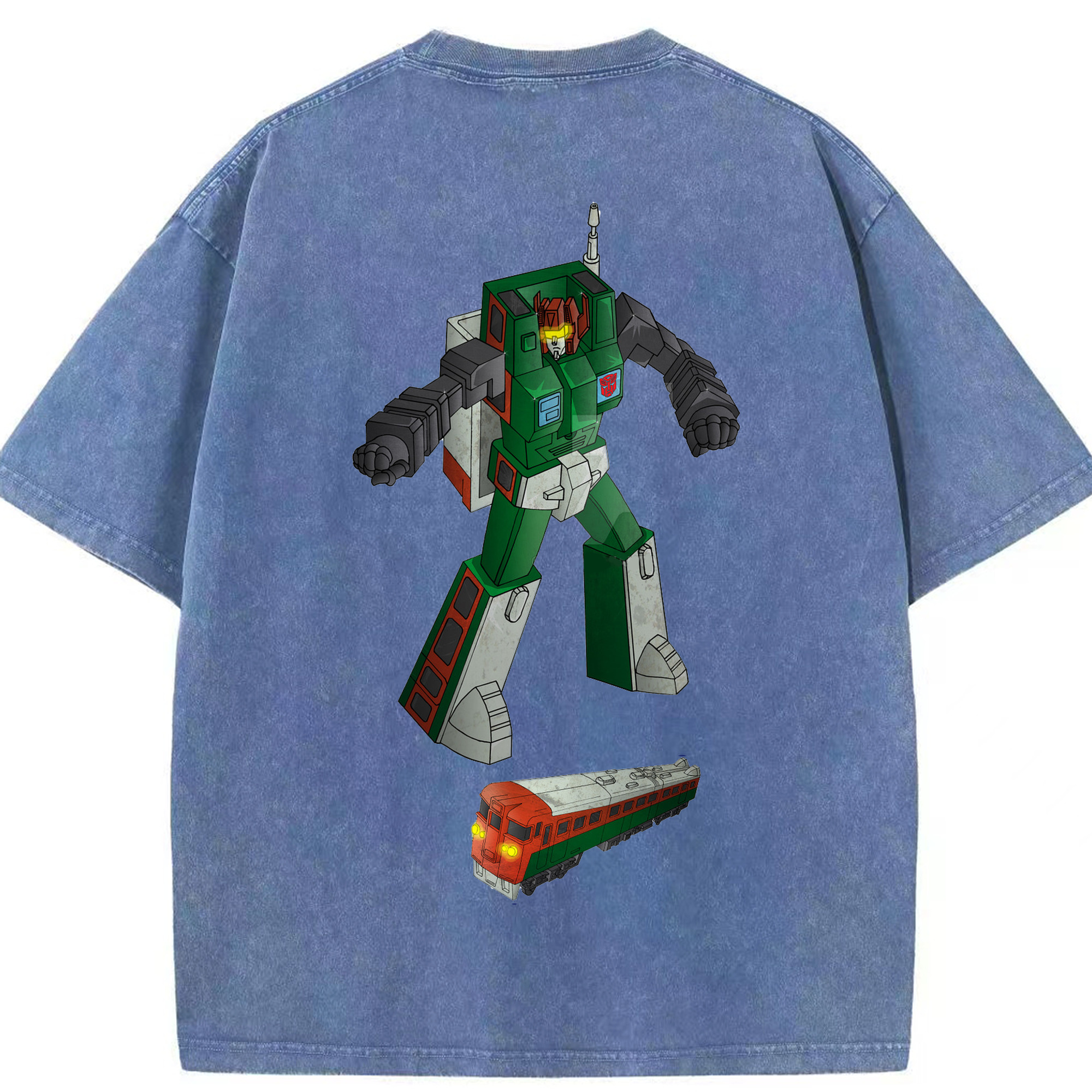 （画像用）  綿100% ヴィンテージ風 半袖Tシャツ（背面プリント）