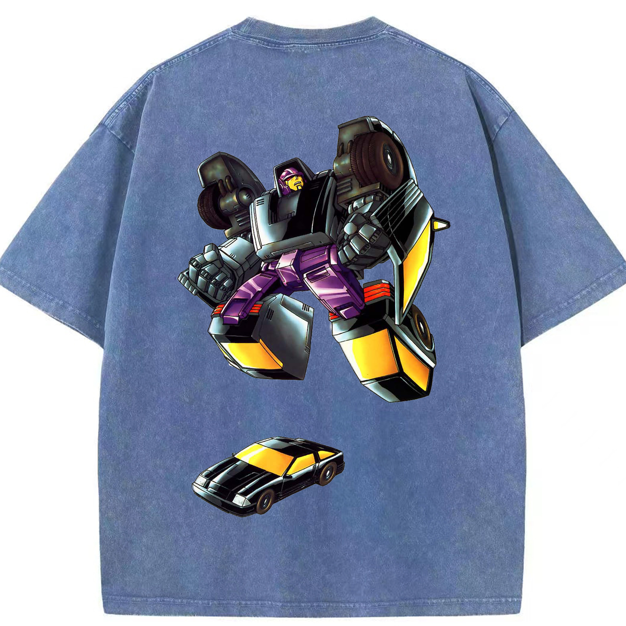 （画像用）  綿100% ヴィンテージ風 半袖Tシャツ（背面プリント）