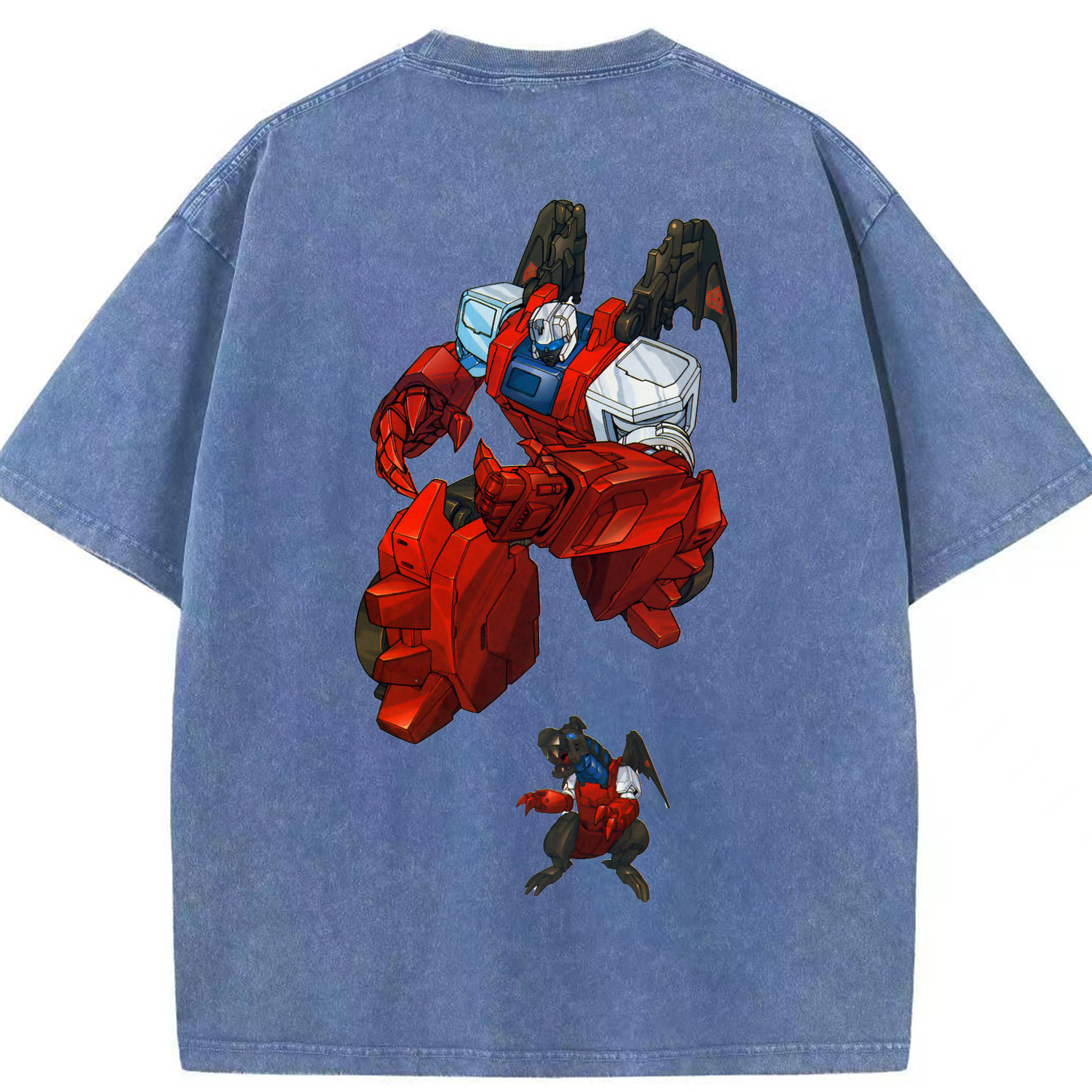 （画像用）  綿100% ヴィンテージ風 半袖Tシャツ（背面プリント）