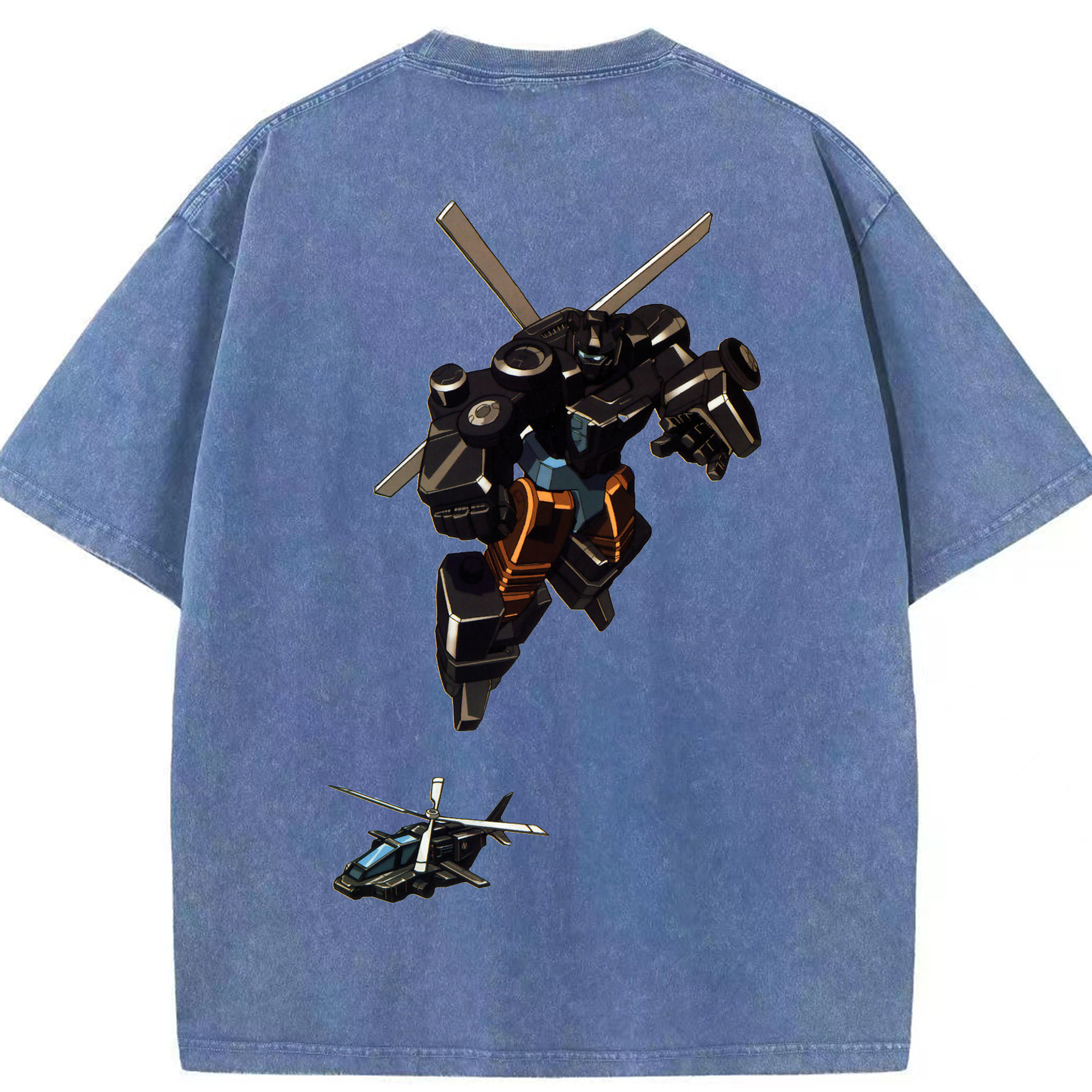 （画像用）  綿100% ヴィンテージ風 半袖Tシャツ（背面プリント）
