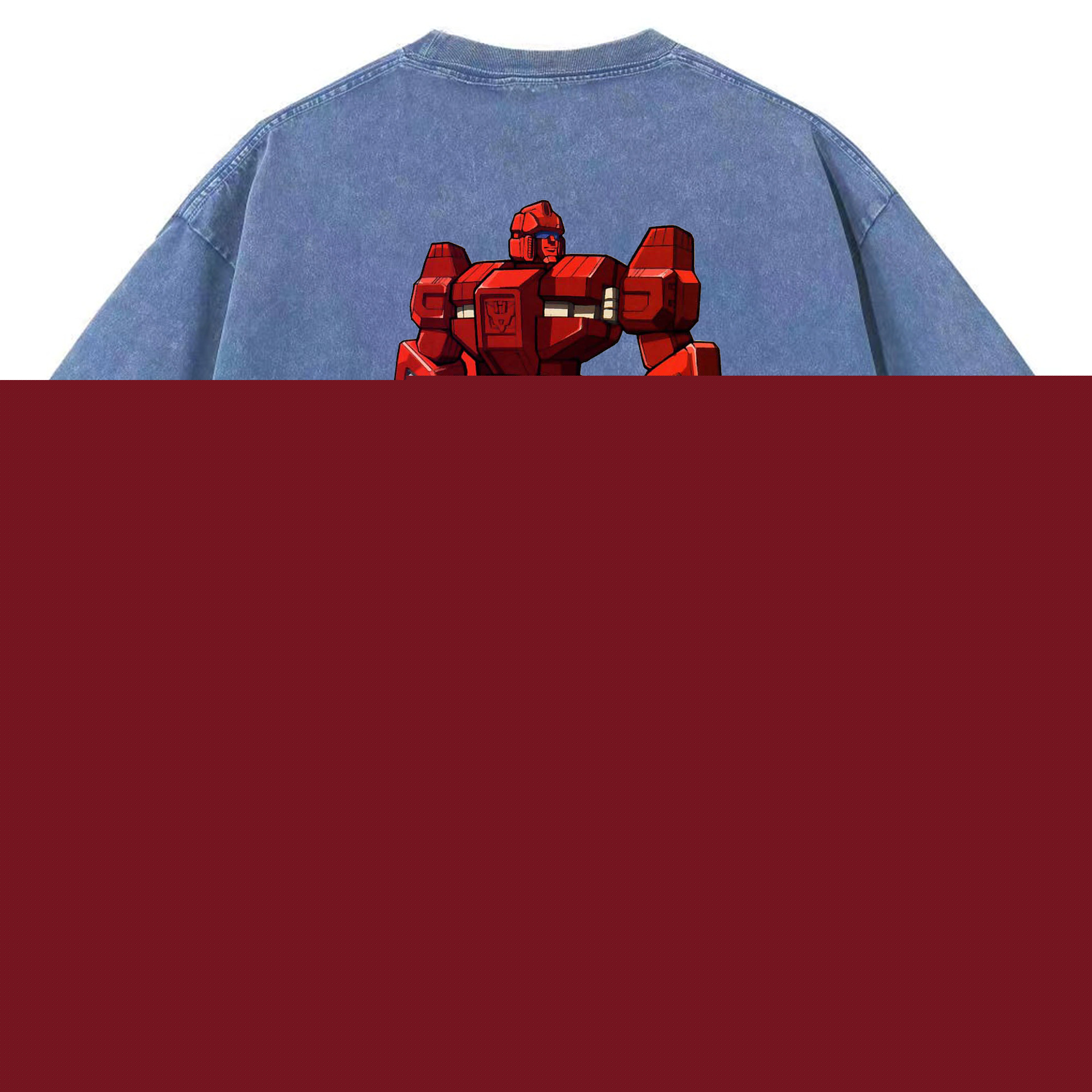 （画像用）  綿100% ヴィンテージ風 半袖Tシャツ（背面プリント）