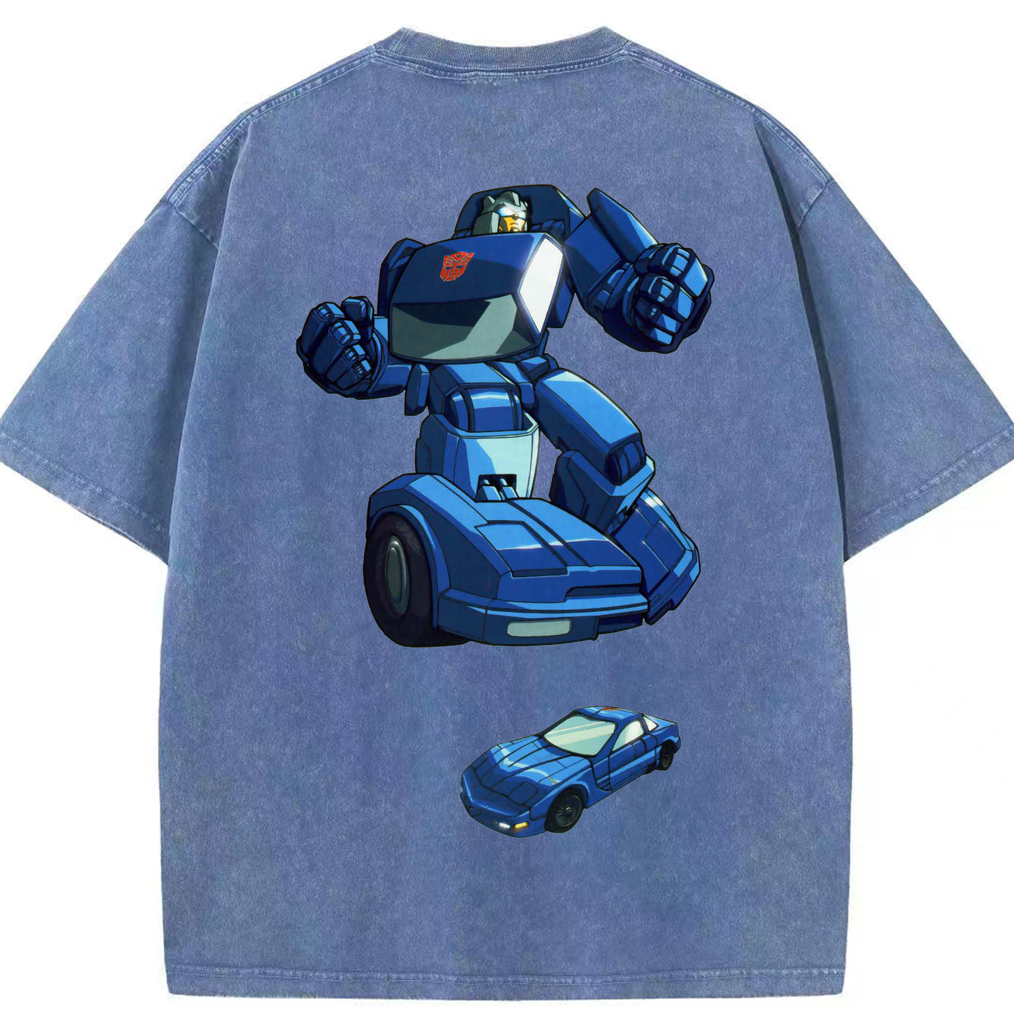 （画像用）  綿100% ヴィンテージ風 半袖Tシャツ（背面プリント）