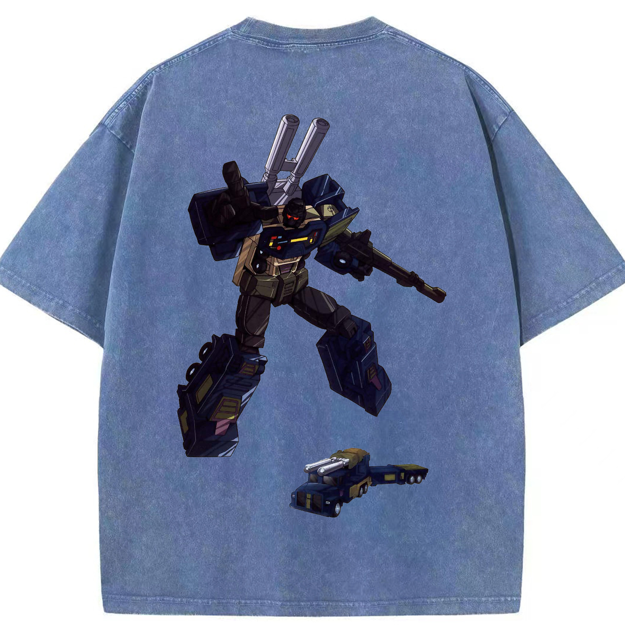 （画像用）  綿100% ヴィンテージ風 半袖Tシャツ（背面プリント）
