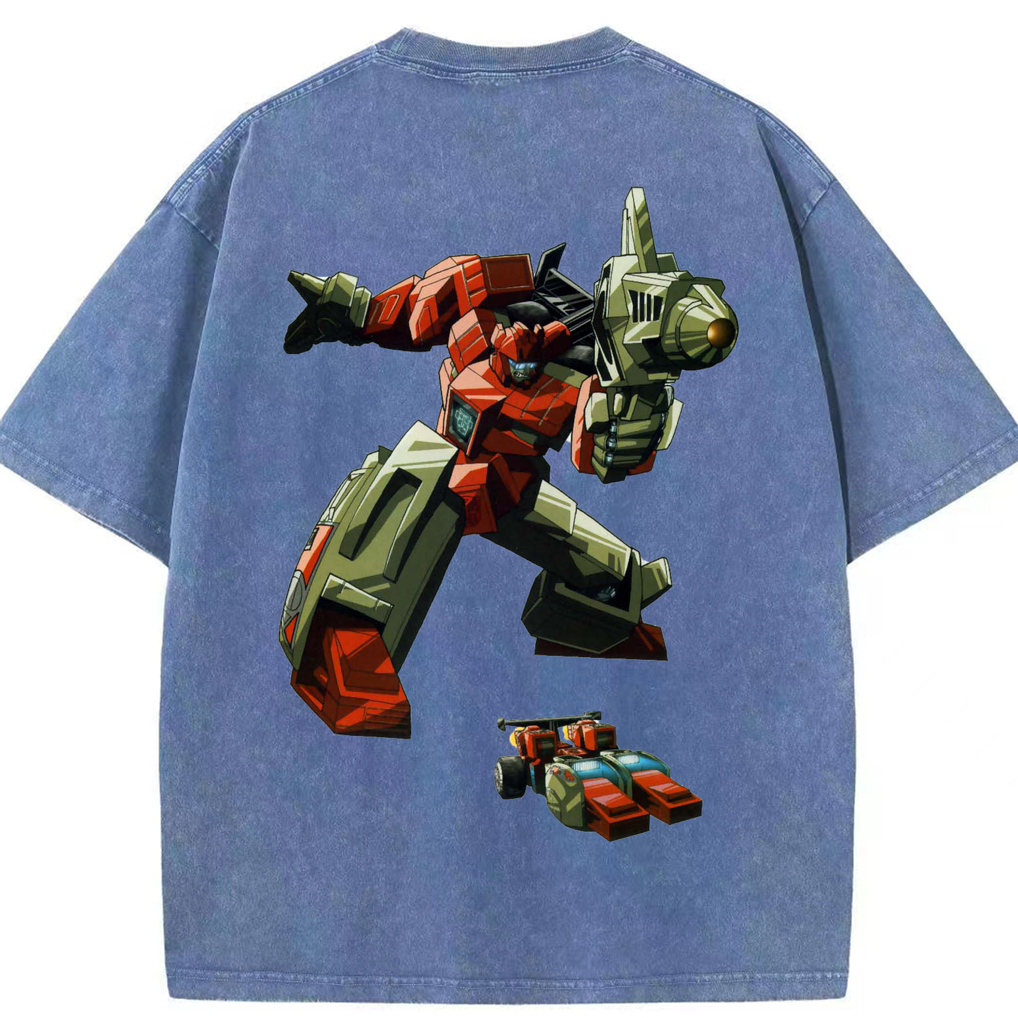 （画像用）  綿100% ヴィンテージ風 半袖Tシャツ（背面プリント）