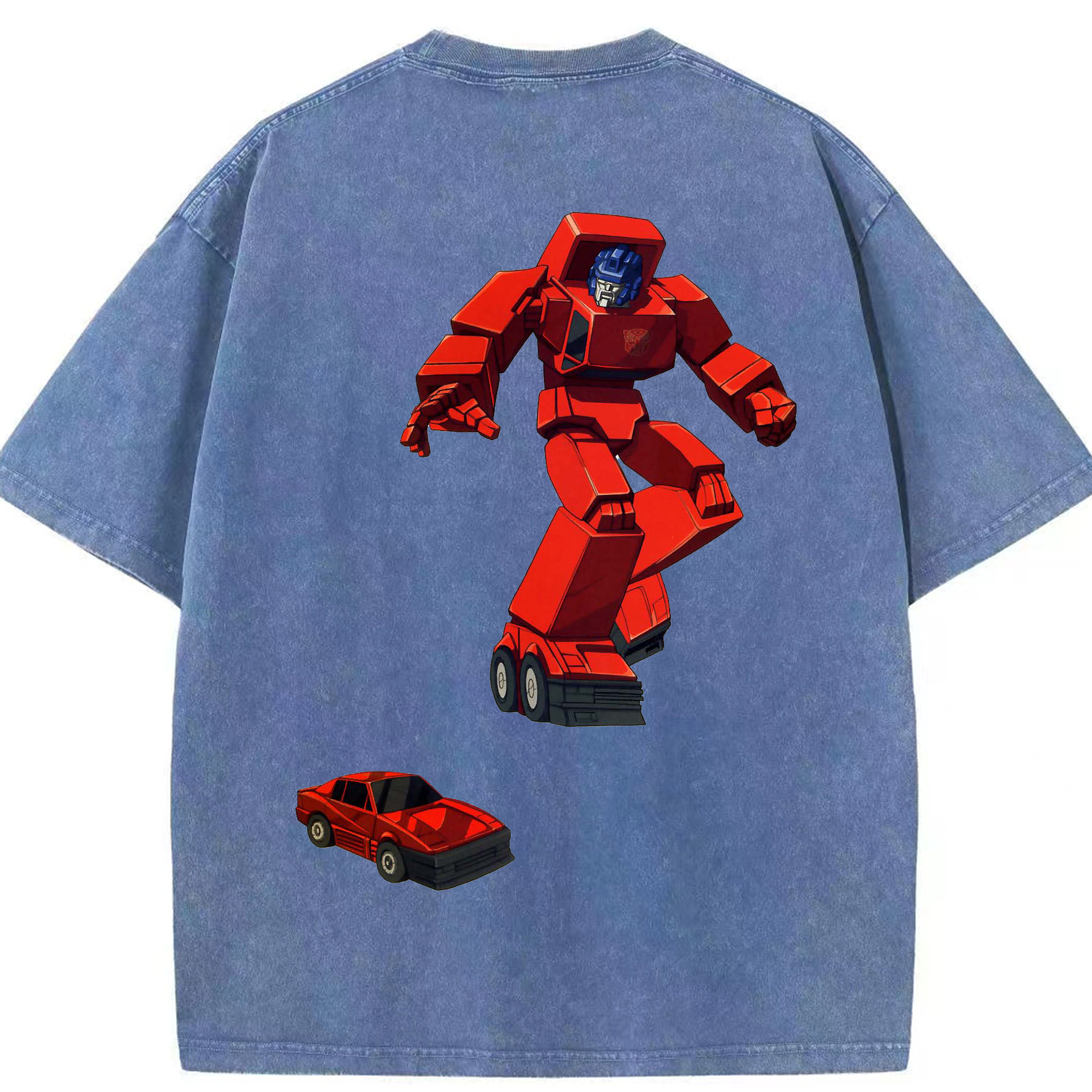 （画像用）  綿100% ヴィンテージ風 半袖Tシャツ（背面プリント）