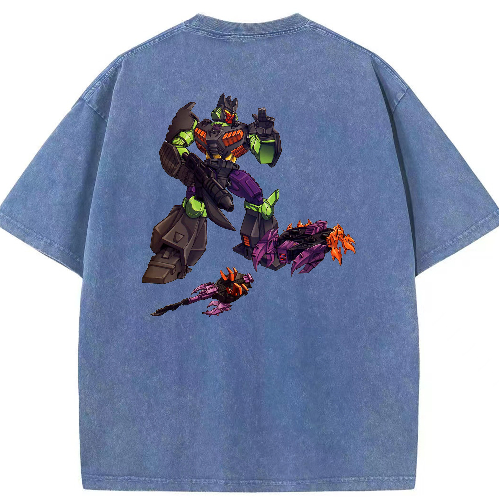 （画像用）  綿100% ヴィンテージ風 半袖Tシャツ（背面プリント）