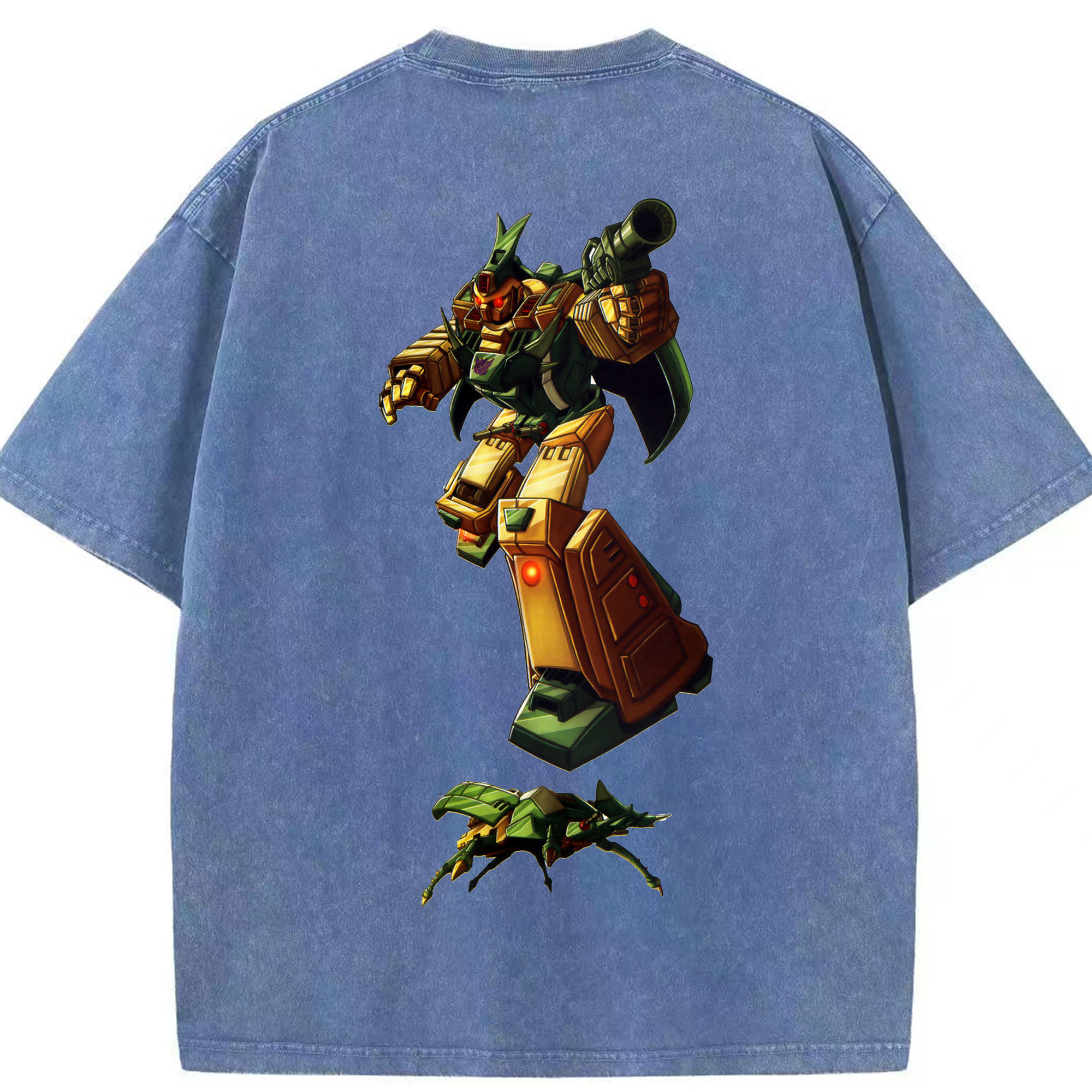 （画像用）  綿100% ヴィンテージ風 半袖Tシャツ（背面プリント）