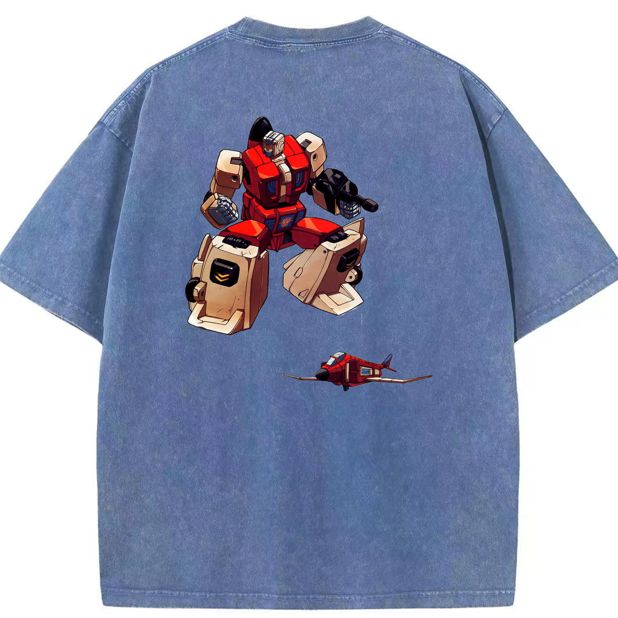 （画像用）  綿100% ヴィンテージ風 半袖Tシャツ（背面プリント）