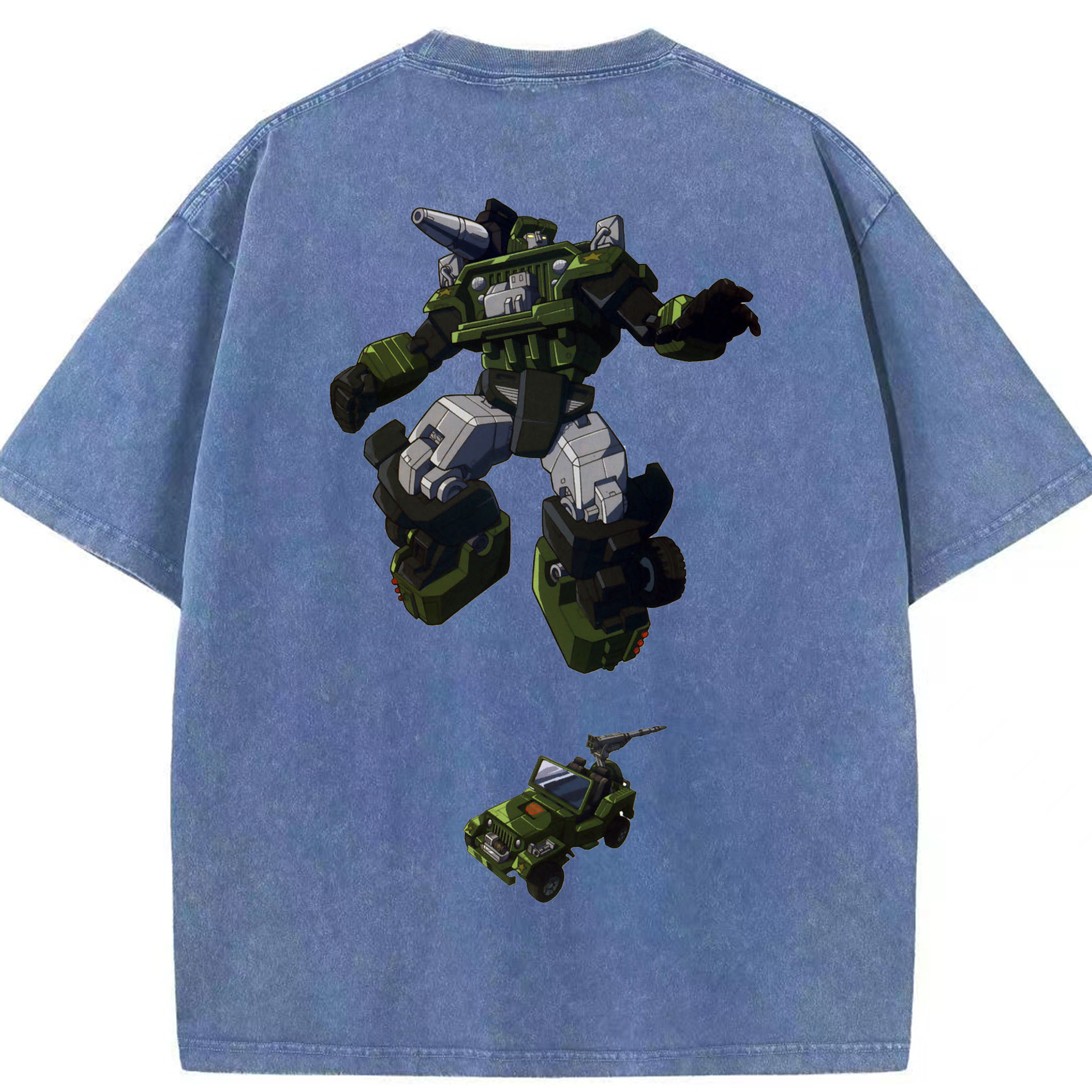（画像用）  綿100% ヴィンテージ風 半袖Tシャツ（背面プリント）