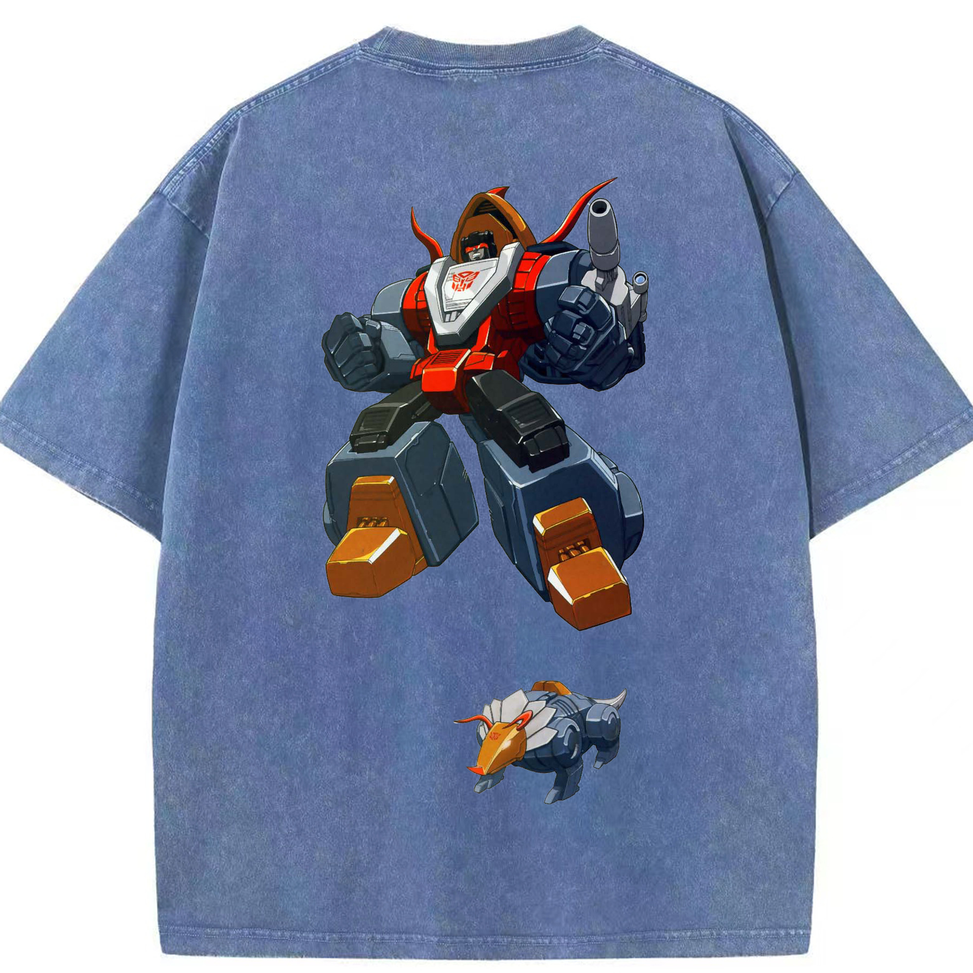 （画像用）  綿100% ヴィンテージ風 半袖Tシャツ（背面プリント）