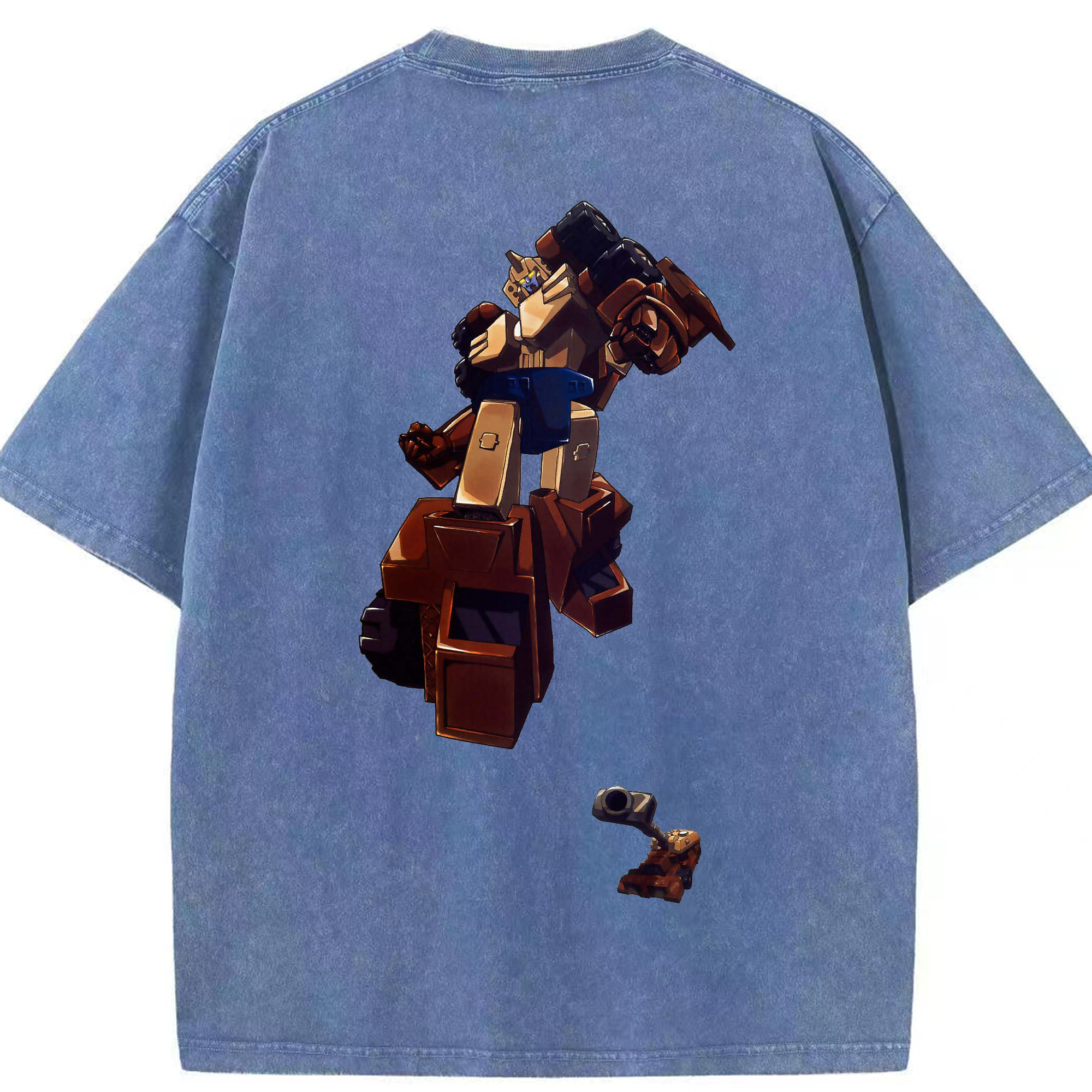 （画像用）  綿100% ヴィンテージ風 半袖Tシャツ（背面プリント）