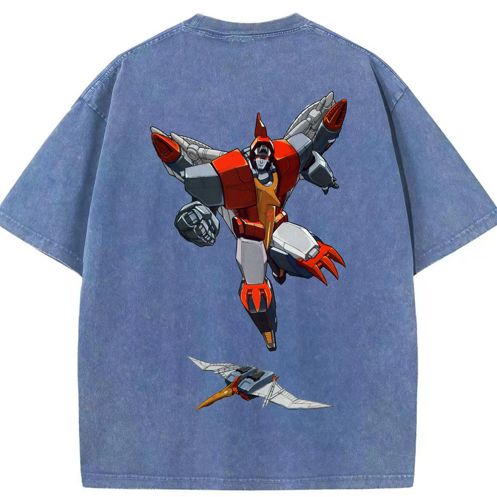 （画像用）  綿100% ヴィンテージ風 半袖Tシャツ（背面プリント）