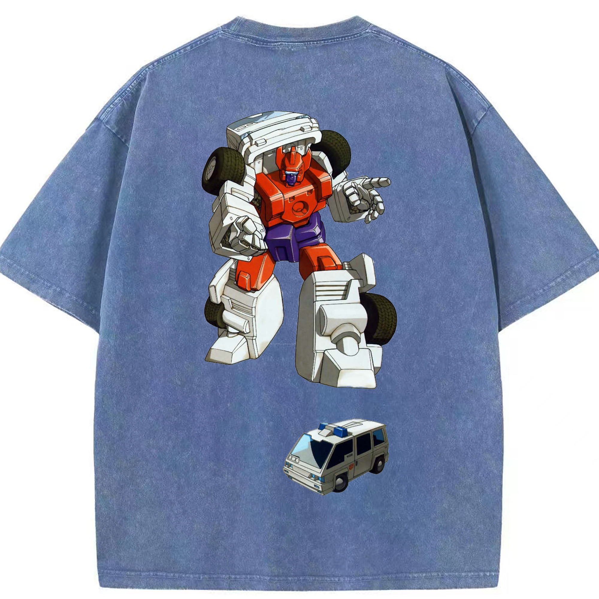（画像用）  綿100% ヴィンテージ風 半袖Tシャツ（背面プリント）