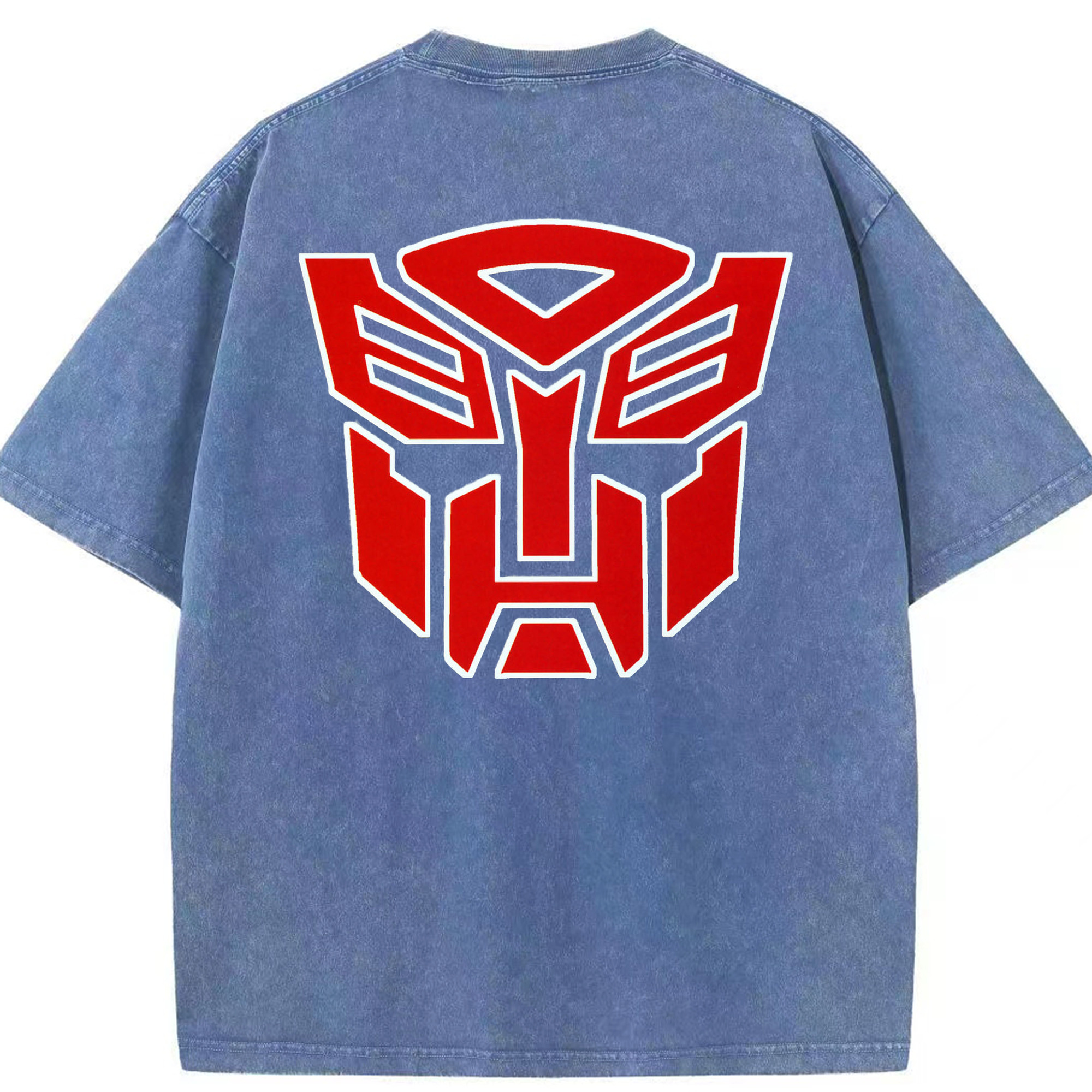 （画像用）  綿100% ヴィンテージ風 半袖Tシャツ（背面プリント）
