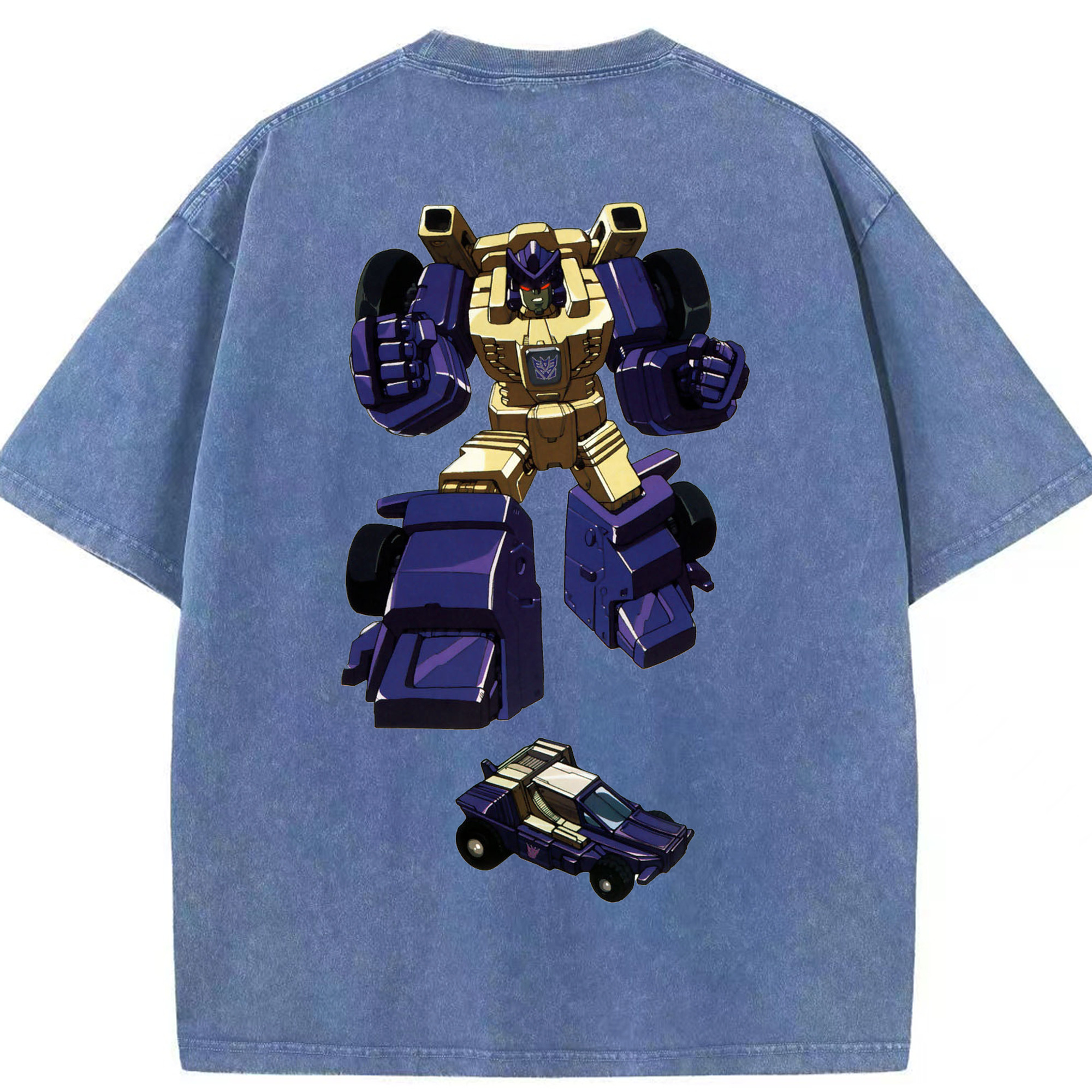 （画像用）  綿100% ヴィンテージ風 半袖Tシャツ（背面プリント）