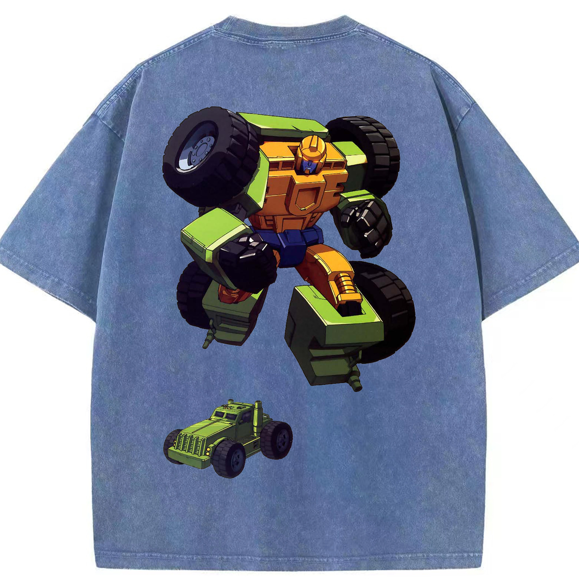 （画像用）  綿100% ヴィンテージ風 半袖Tシャツ（背面プリント）