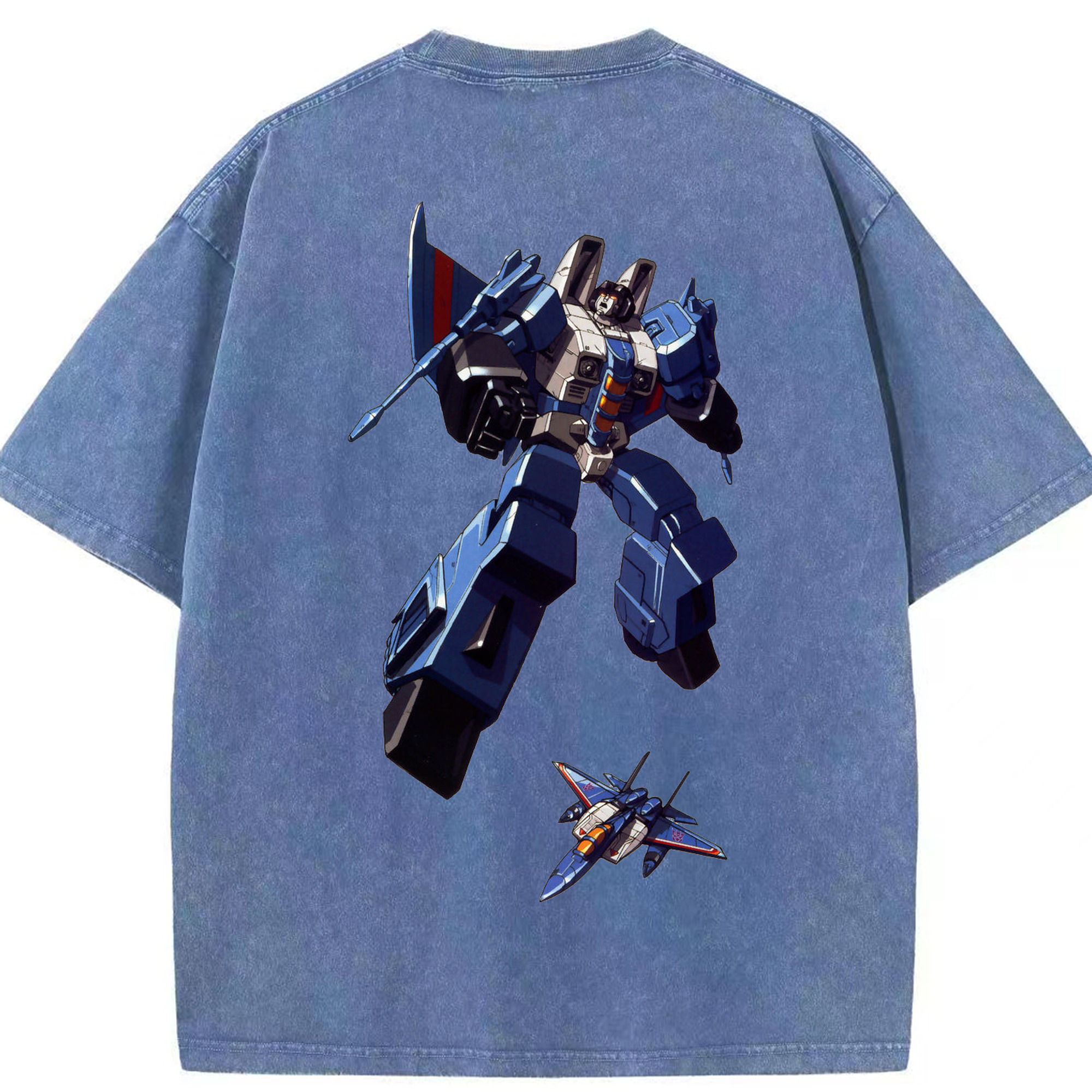 （画像用）  綿100% ヴィンテージ風 半袖Tシャツ（背面プリント）