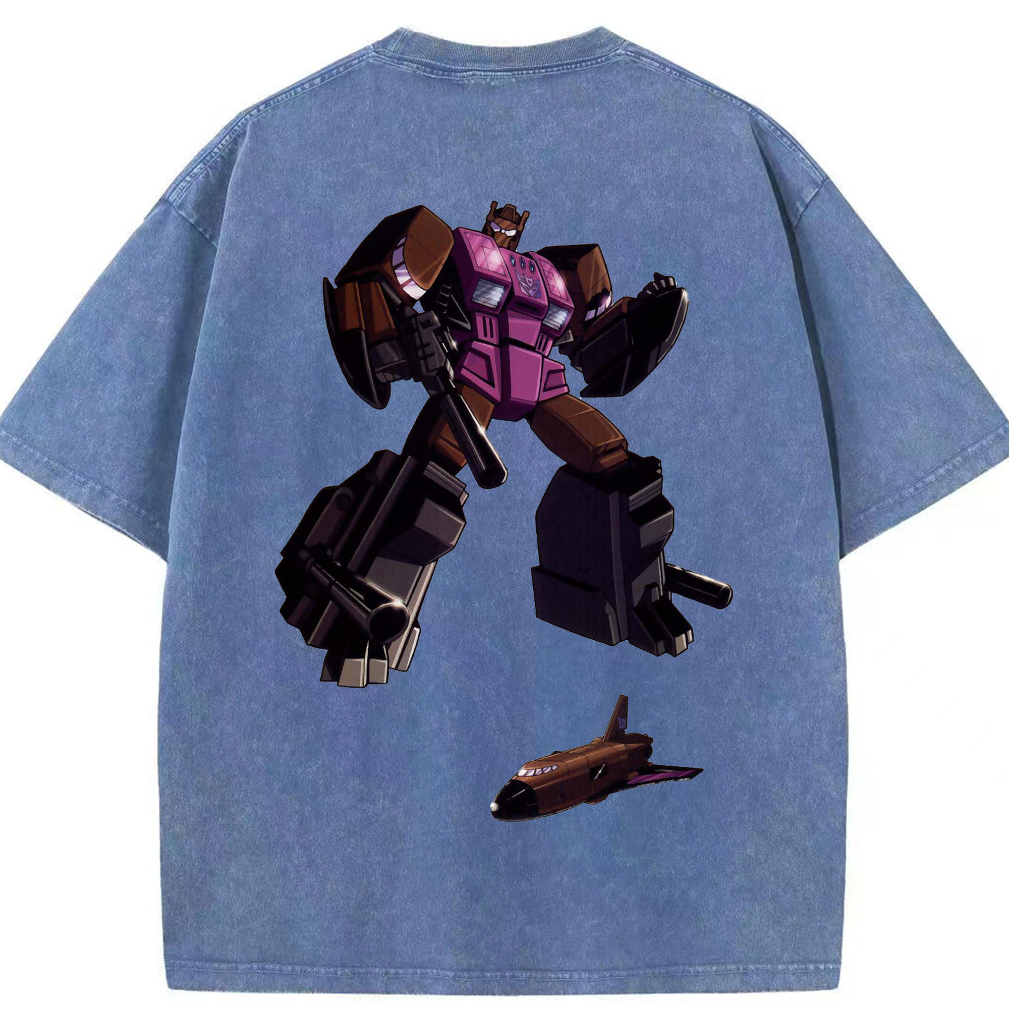 （画像用）  綿100% ヴィンテージ風 半袖Tシャツ（背面プリント）