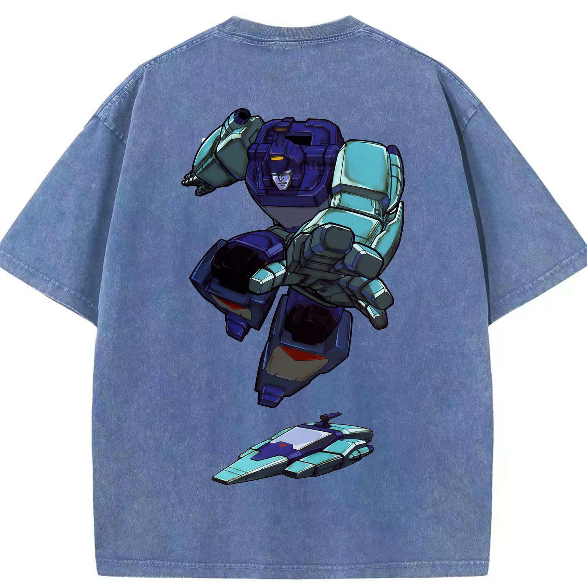 （画像用）  綿100% ヴィンテージ風 半袖Tシャツ（背面プリント）