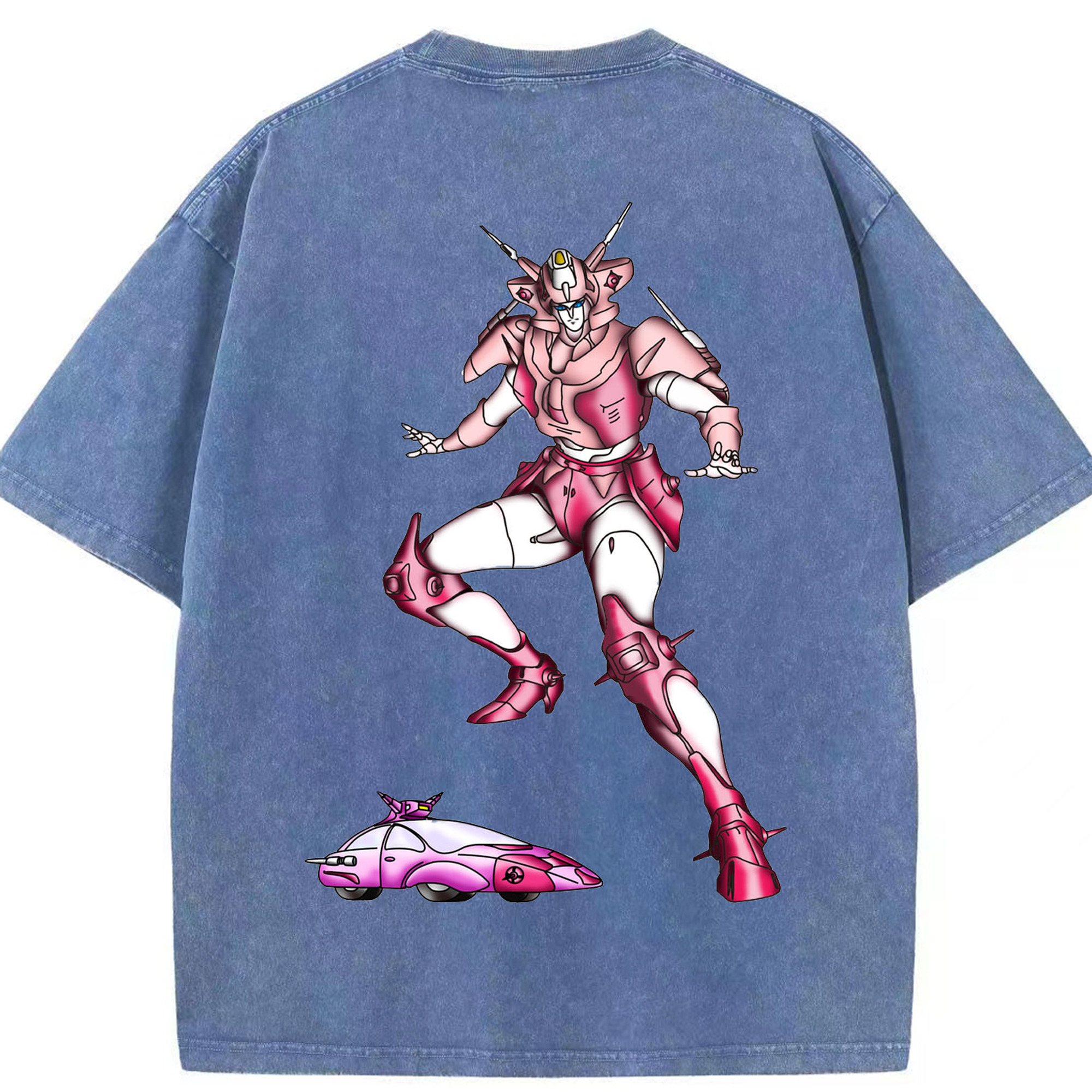 （画像用）  綿100% ヴィンテージ風 半袖Tシャツ（背面プリント）