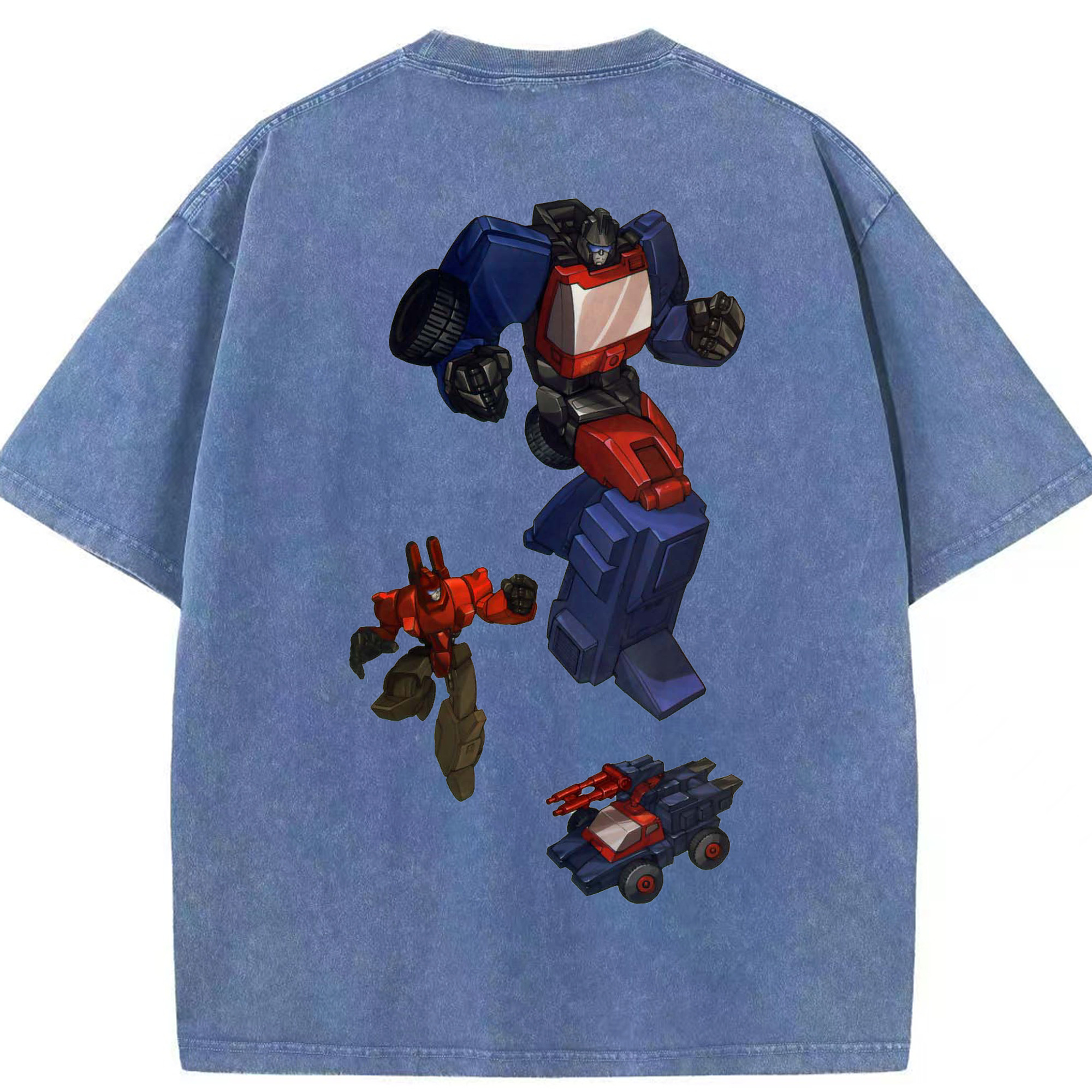 （画像用）  綿100% ヴィンテージ風 半袖Tシャツ（背面プリント）