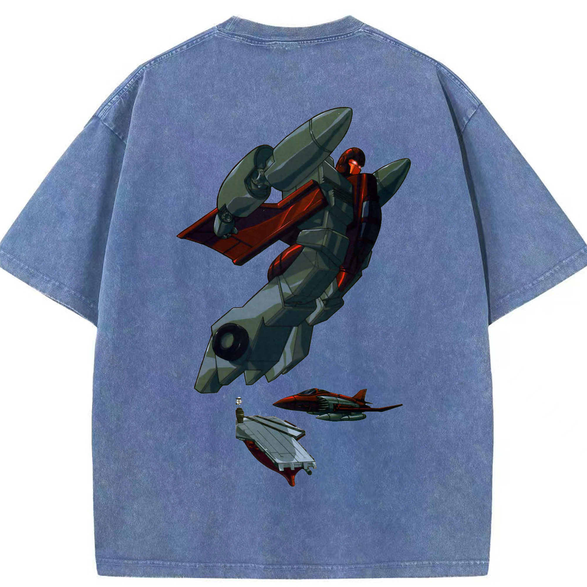 （画像用）  綿100% ヴィンテージ風 半袖Tシャツ（背面プリント）