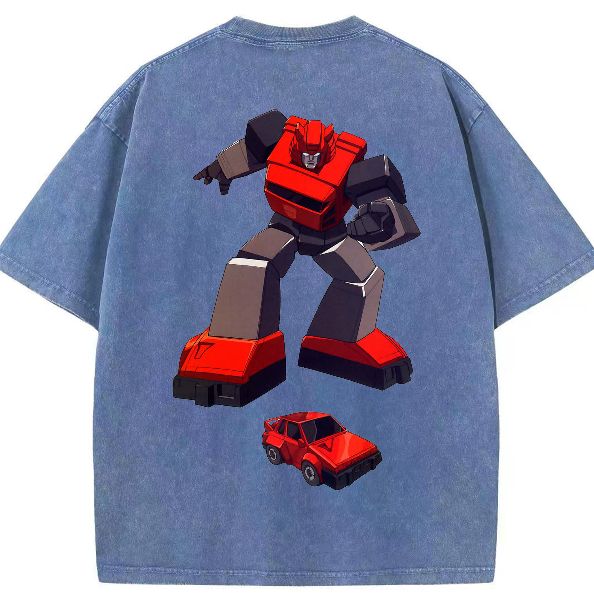 （画像用）  綿100% ヴィンテージ風 半袖Tシャツ（背面プリント）