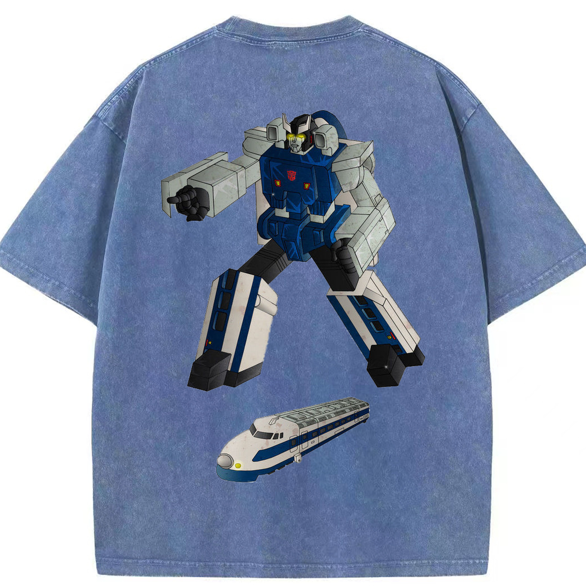 （画像用）  綿100% ヴィンテージ風 半袖Tシャツ（背面プリント）