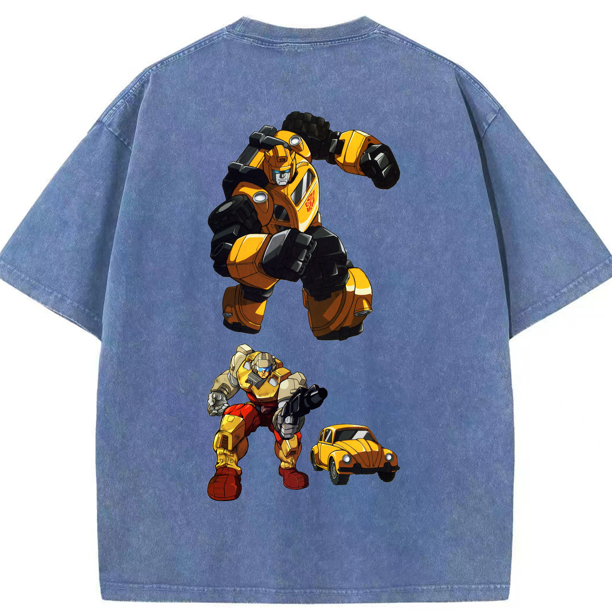 （画像用）  綿100% ヴィンテージ風 半袖Tシャツ（背面プリント）