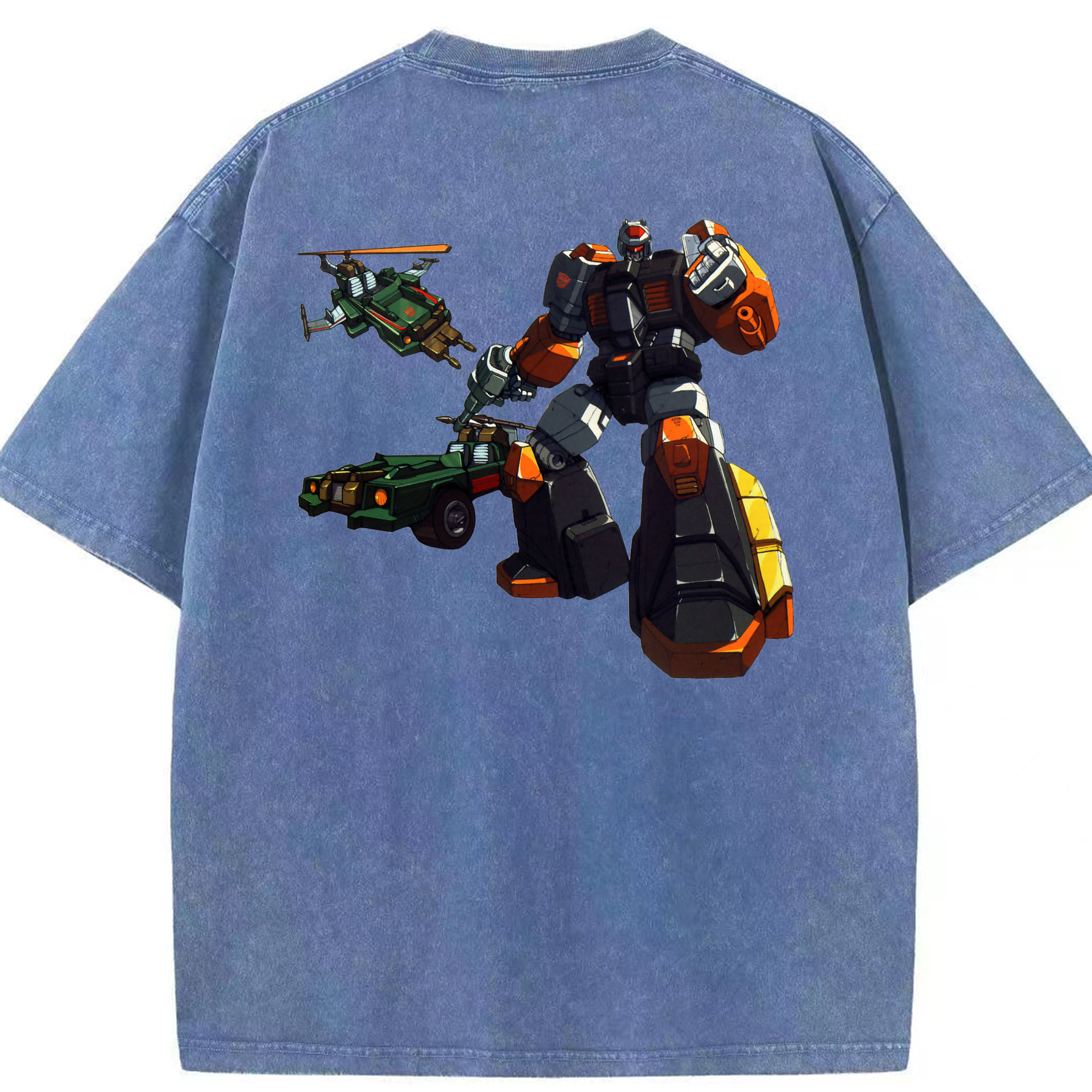 （画像用）  綿100% ヴィンテージ風 半袖Tシャツ（背面プリント）