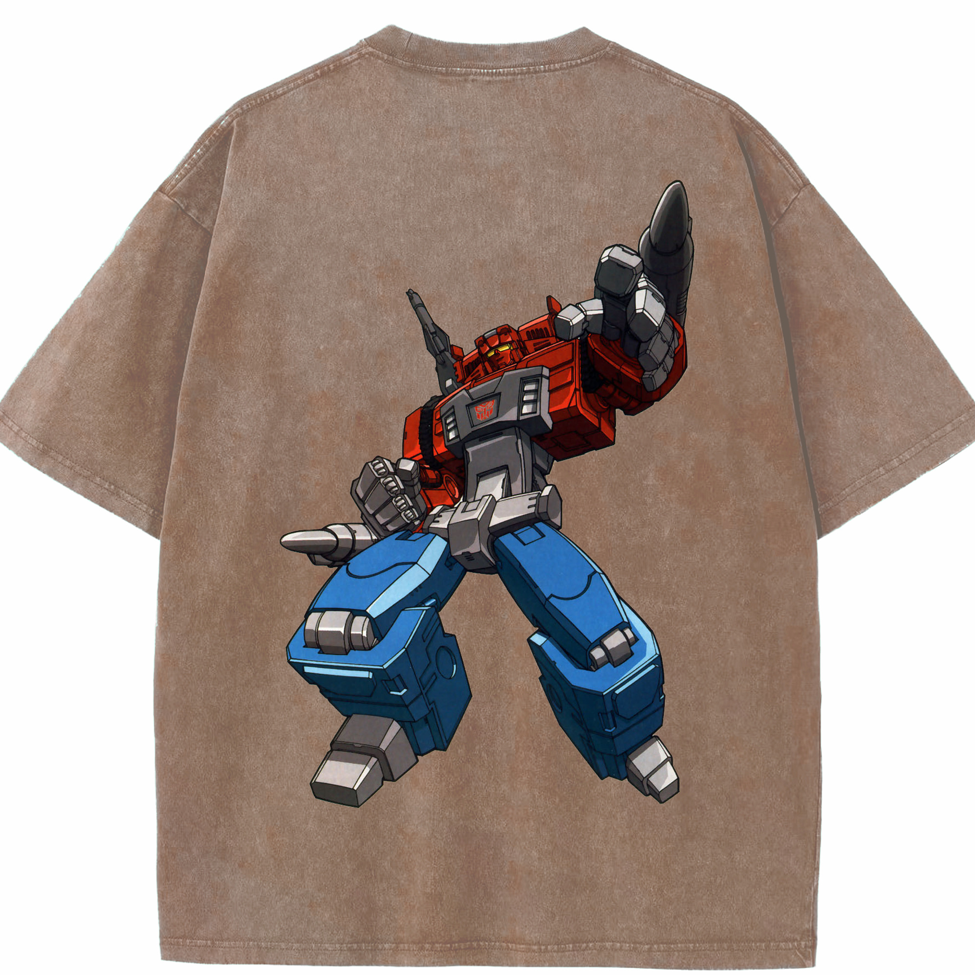 （画像用）  綿100% ヴィンテージ風 半袖Tシャツ（背面プリント）
