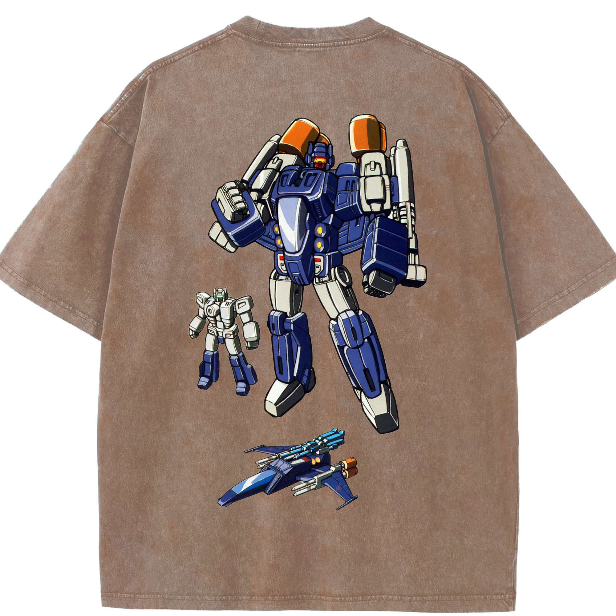 （画像用）  綿100% ヴィンテージ風 半袖Tシャツ（背面プリント）
