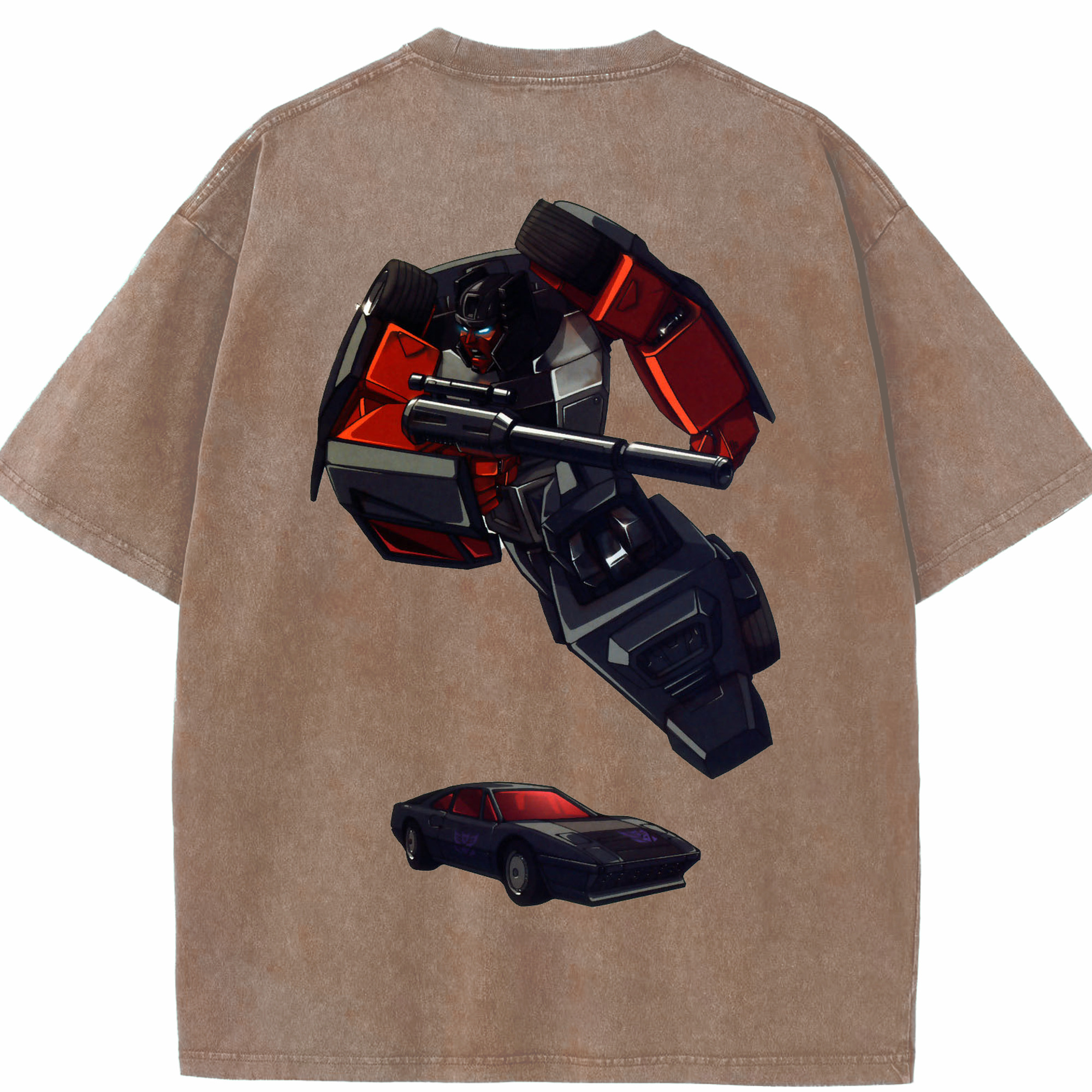 （画像用）  綿100% ヴィンテージ風 半袖Tシャツ（背面プリント）