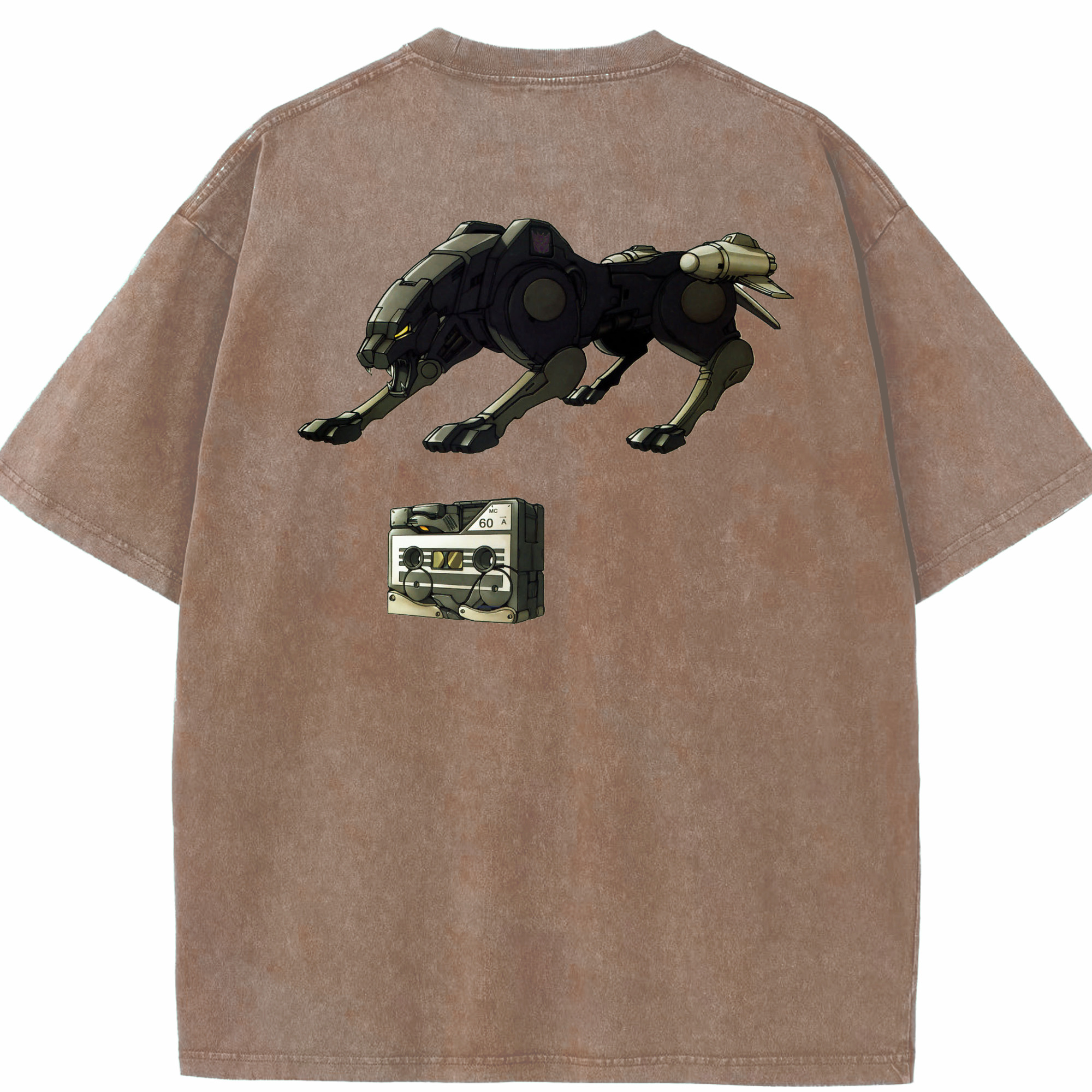 （画像用）  綿100% ヴィンテージ風 半袖Tシャツ（背面プリント）