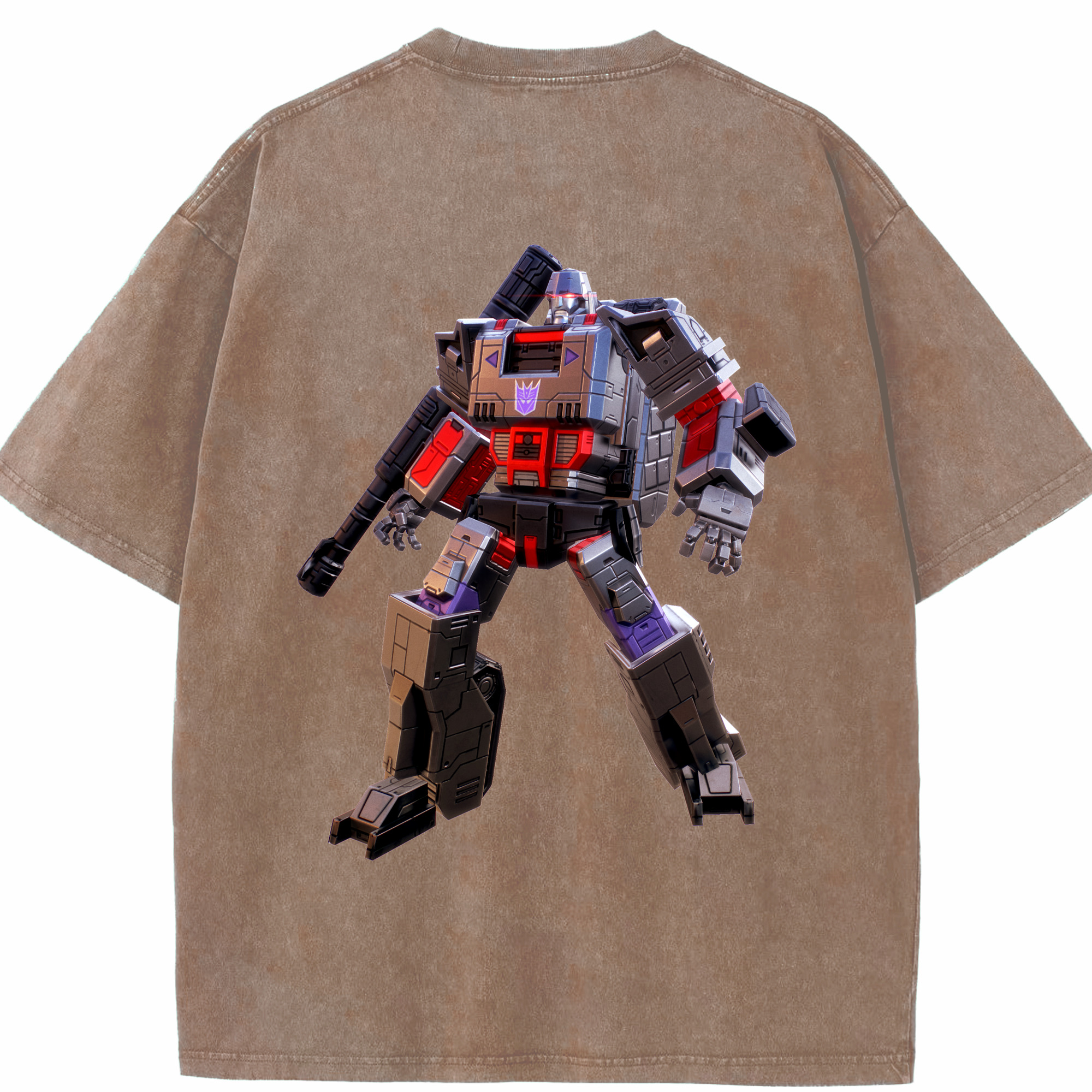 （画像用）  綿100% ヴィンテージ風 半袖Tシャツ（背面プリント）