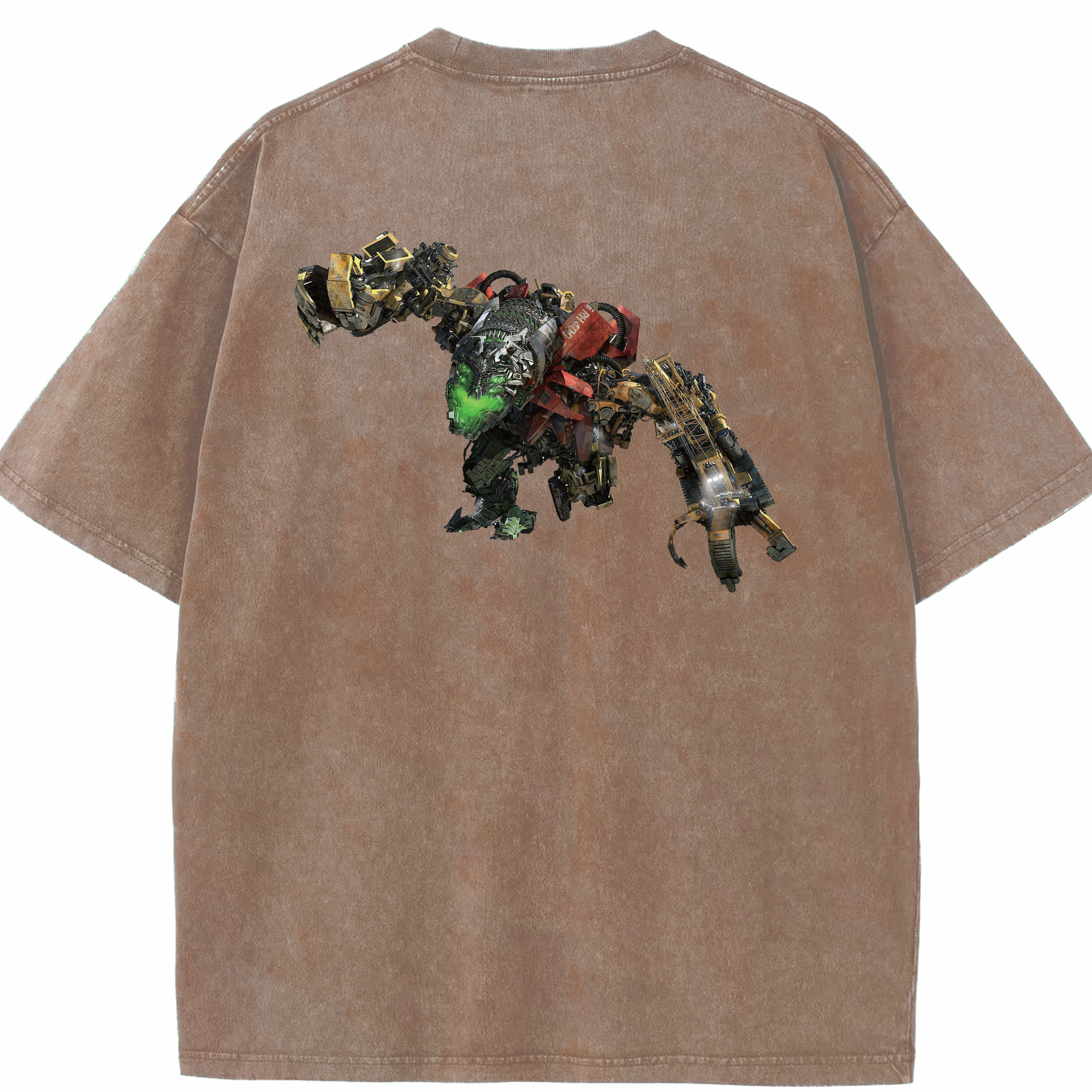 （画像用）  綿100% ヴィンテージ風 半袖Tシャツ（背面プリント）