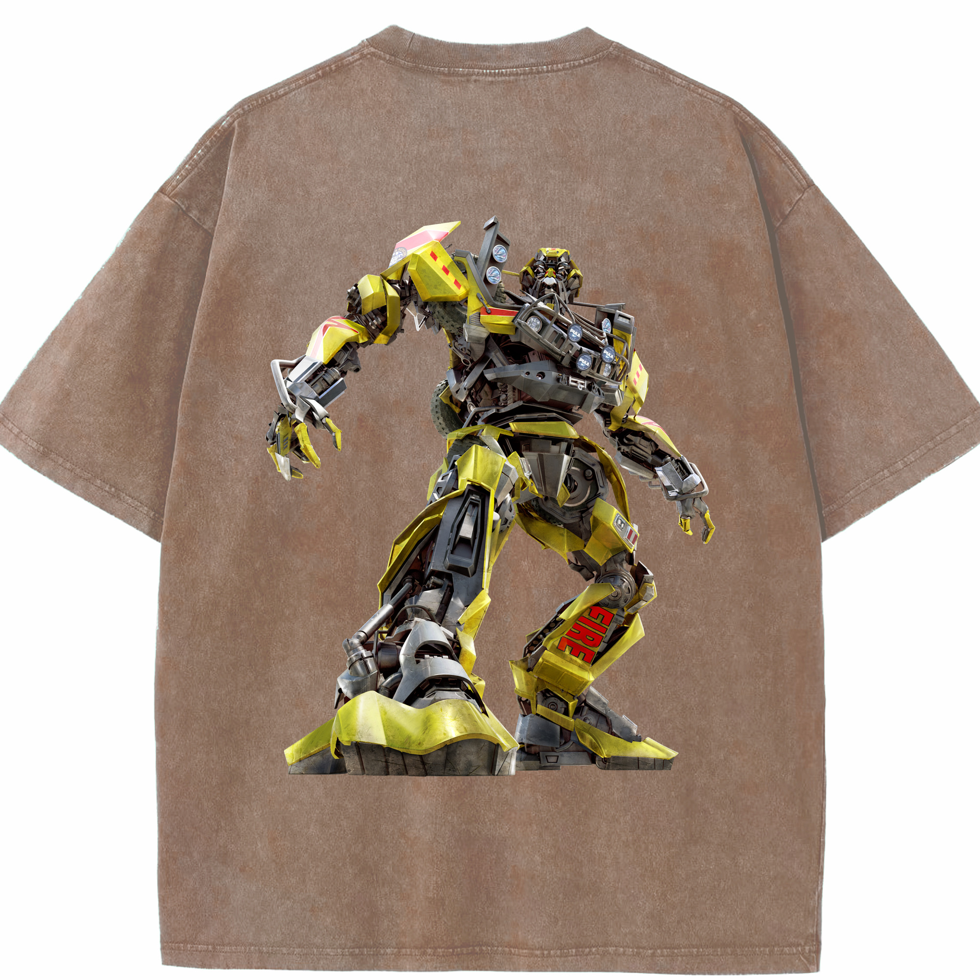 （画像用）  綿100% ヴィンテージ風 半袖Tシャツ（背面プリント）