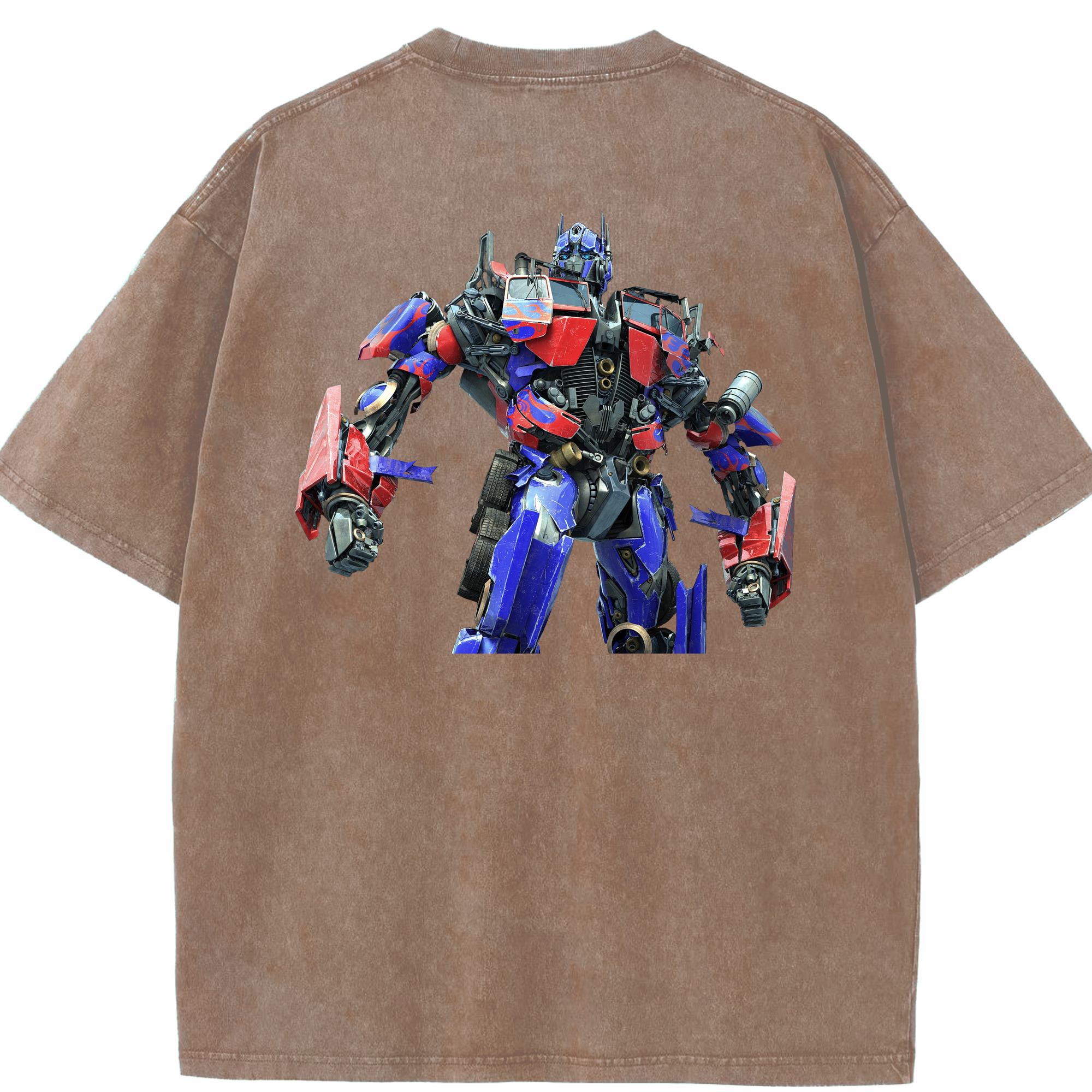（画像用）  綿100% ヴィンテージ風 半袖Tシャツ（背面プリント）