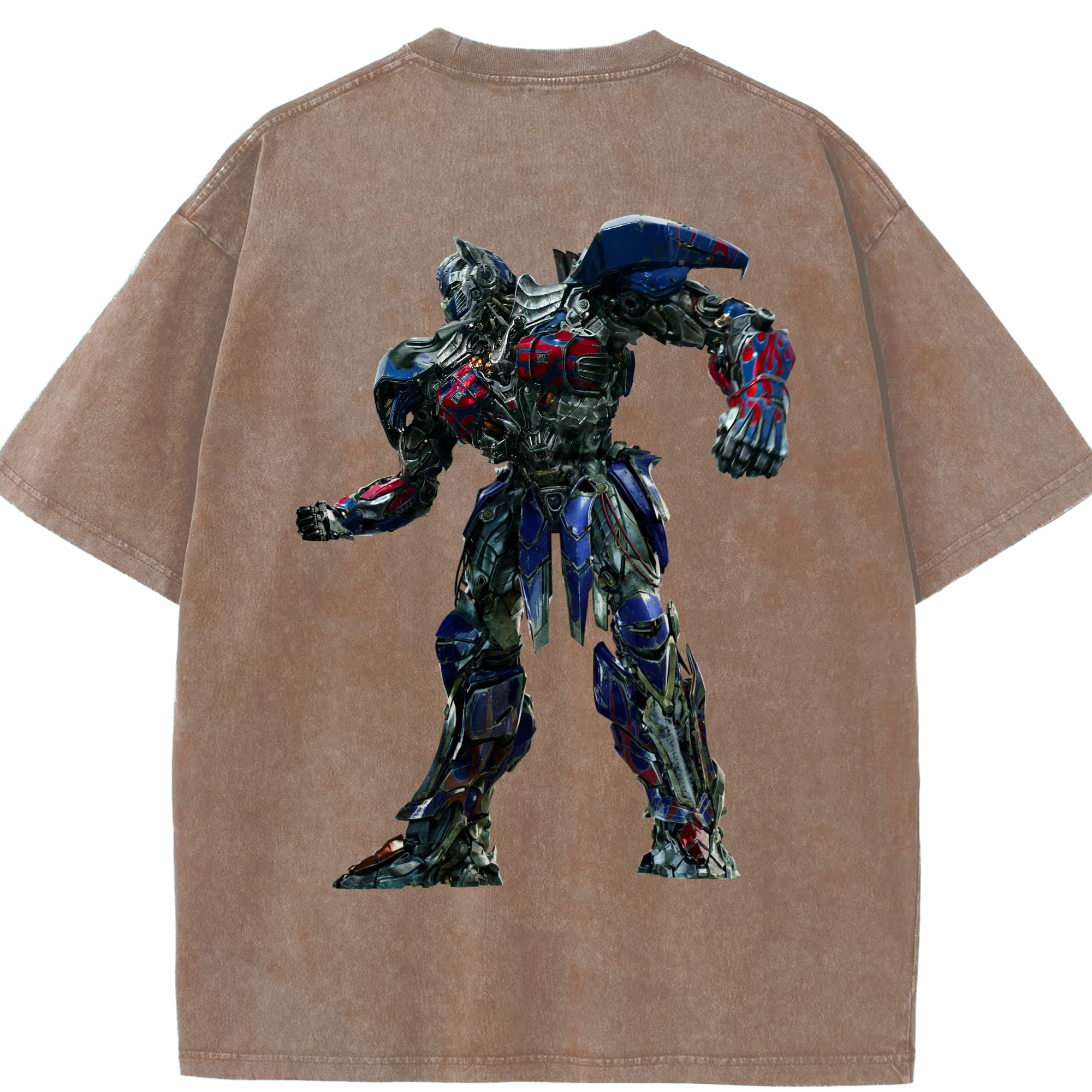 （画像用）  綿100% ヴィンテージ風 半袖Tシャツ（背面プリント）