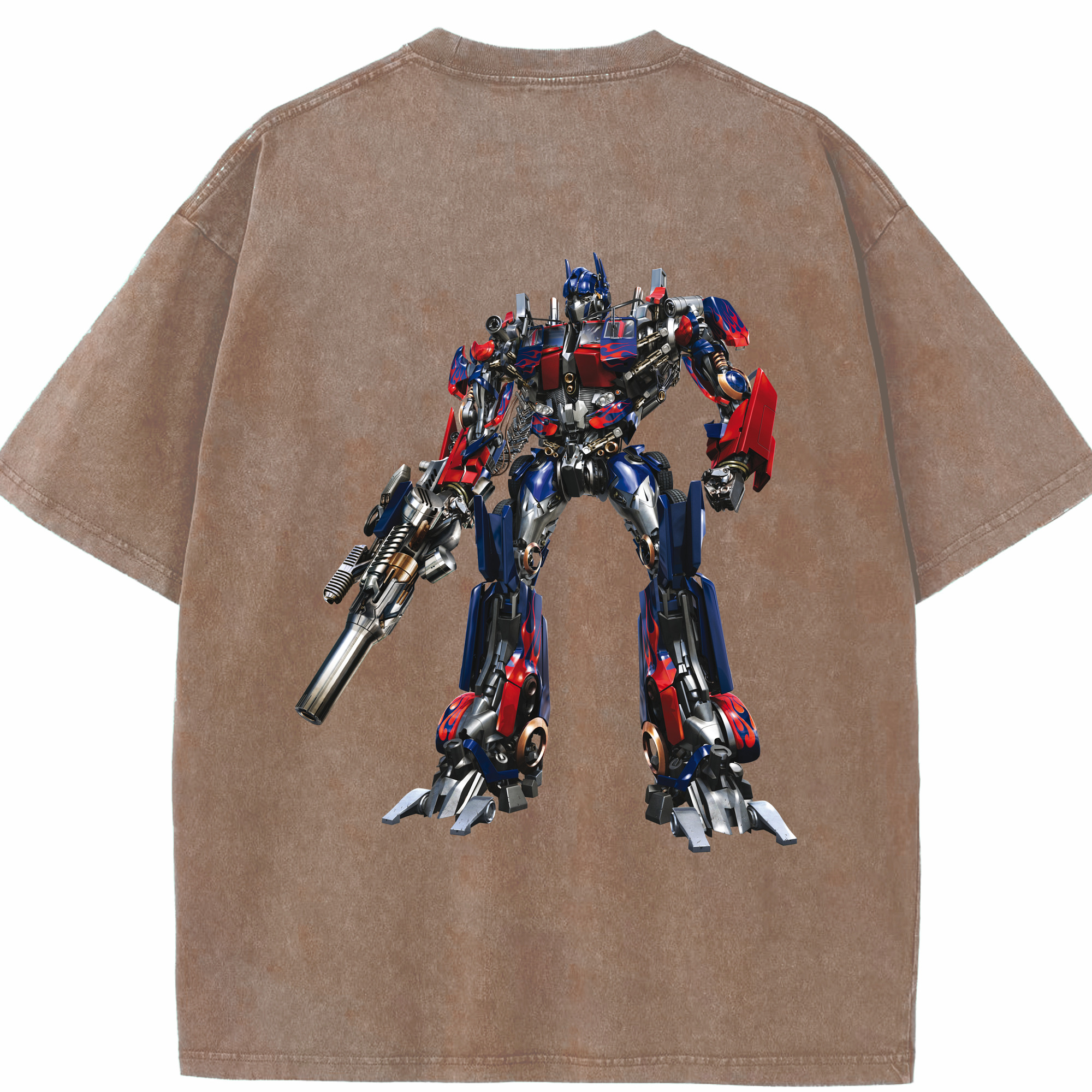 （画像用）  綿100% ヴィンテージ風 半袖Tシャツ（背面プリント）