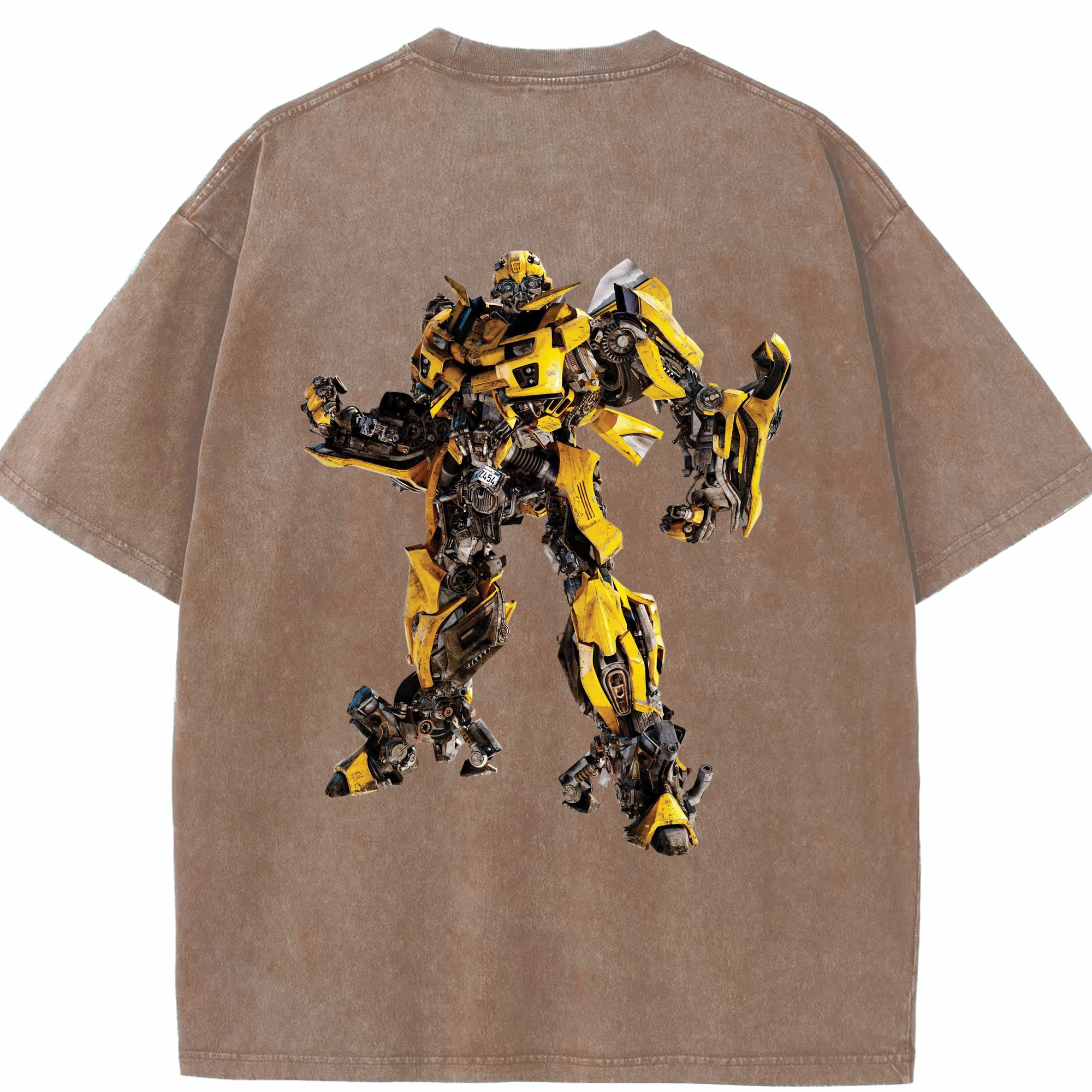 （画像用）  綿100% ヴィンテージ風 半袖Tシャツ（背面プリント）