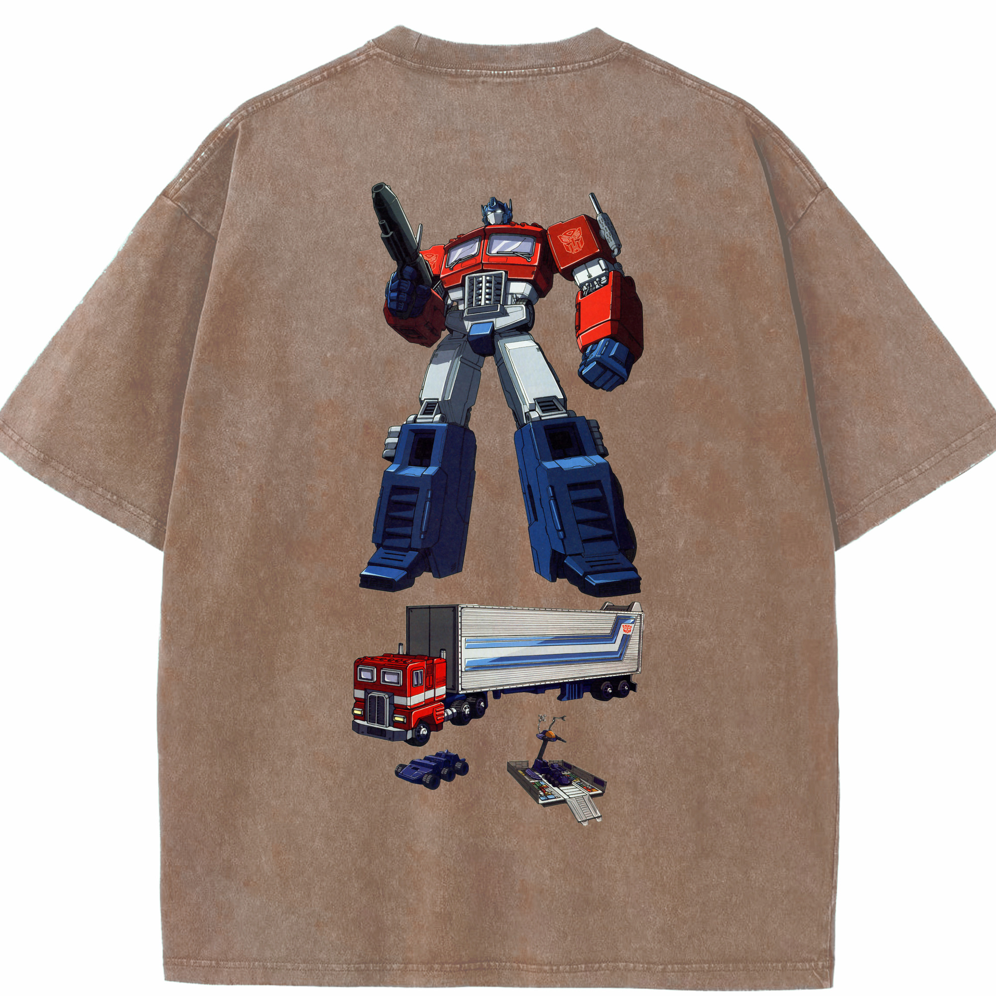 （画像用）  綿100% ヴィンテージ風 半袖Tシャツ（背面プリント）