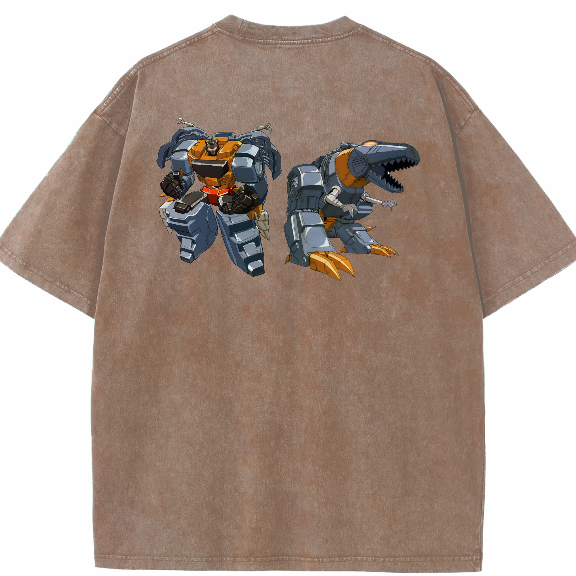 （画像用）  綿100% ヴィンテージ風 半袖Tシャツ（背面プリント）